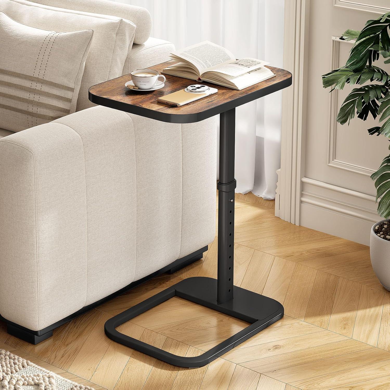 Surprising Versatility of TV Tray Table: 9 Height Levels & Locking Panel