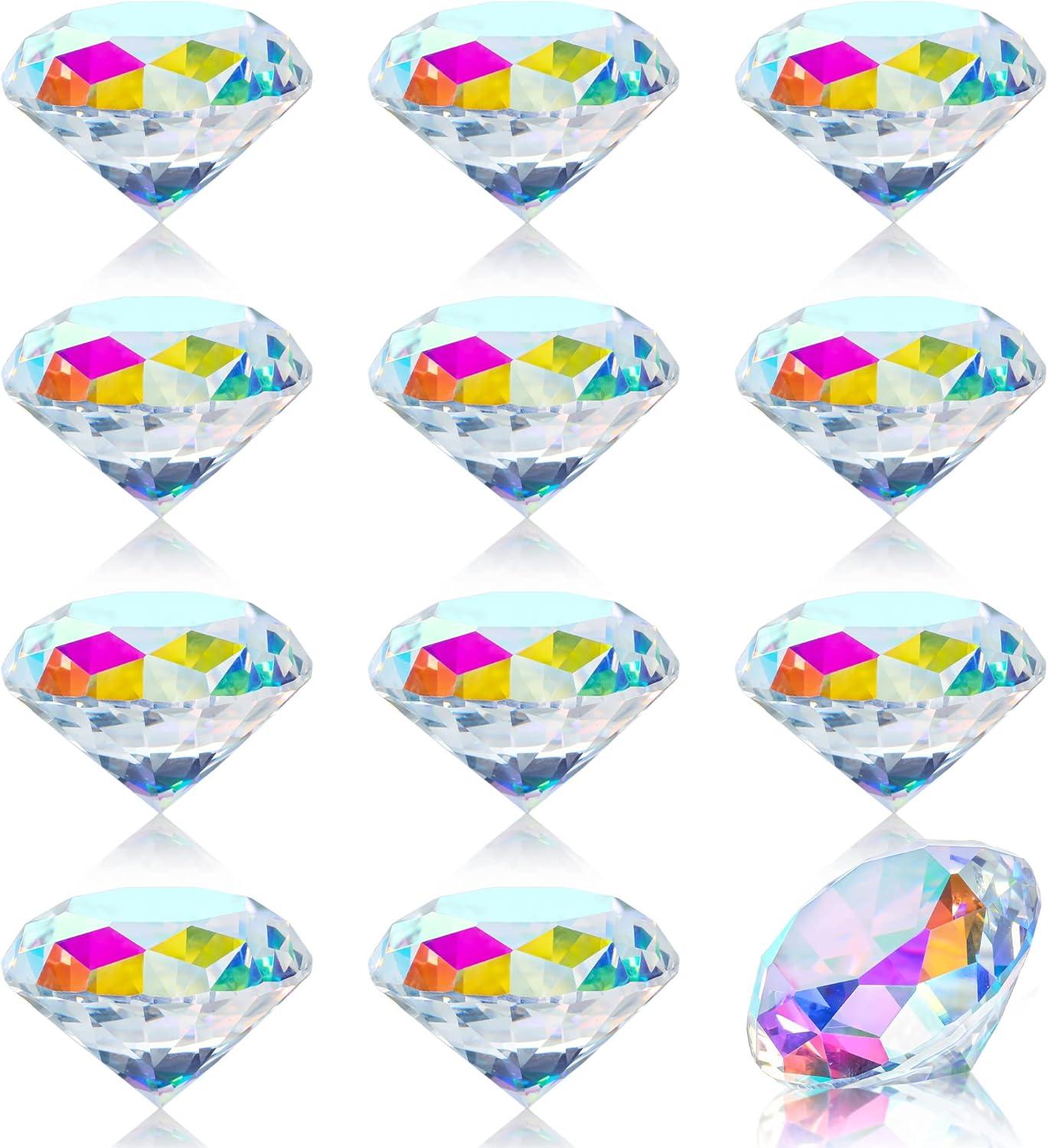 HDCRYSTALGIFTS 30mm AB Coating Faux Diamonds vs. Basic Table Scatters: Tested for Vibrant Events