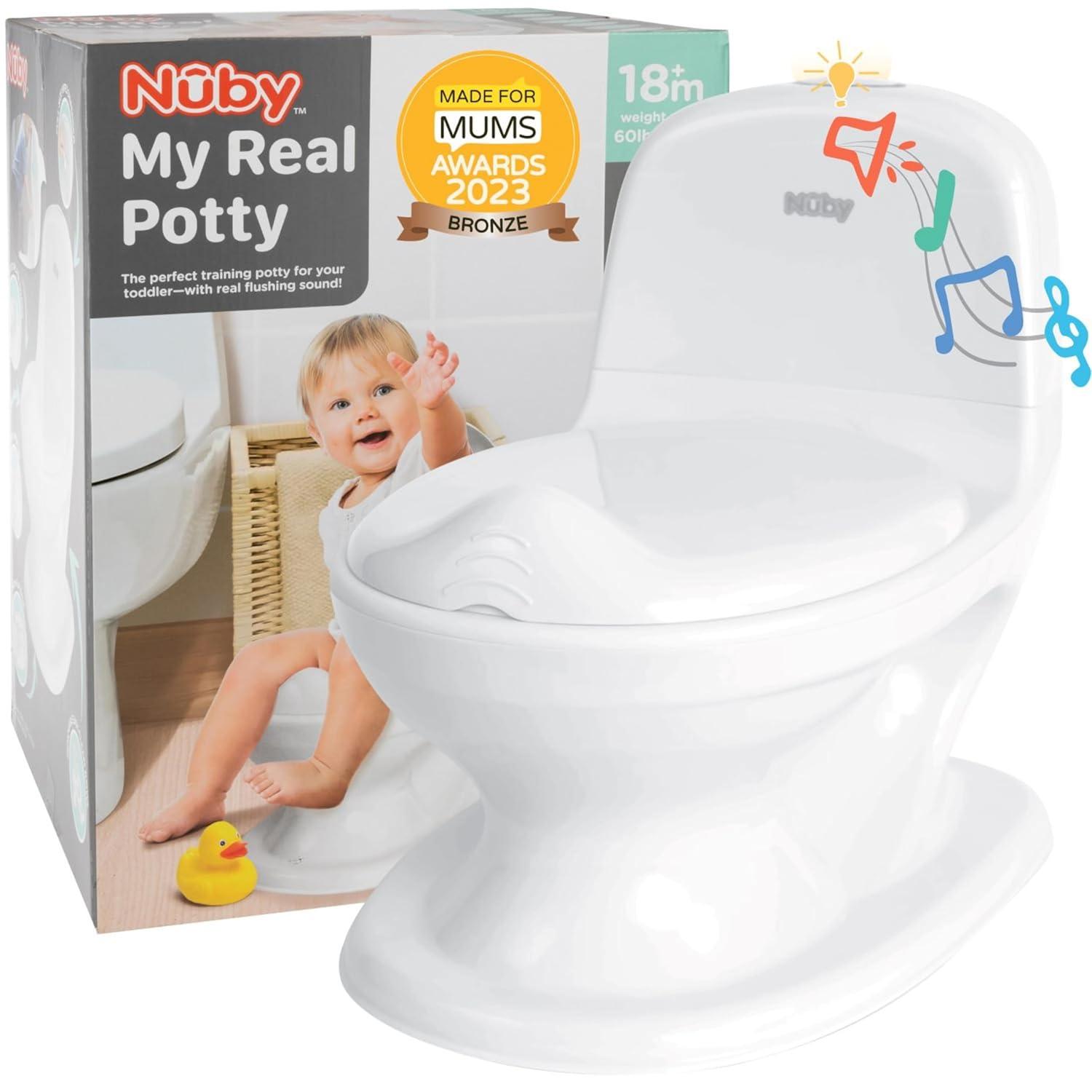 Nuby's Life-Like Flush Button & Sound: Surprising Potty Training Showdown (18+ Months)