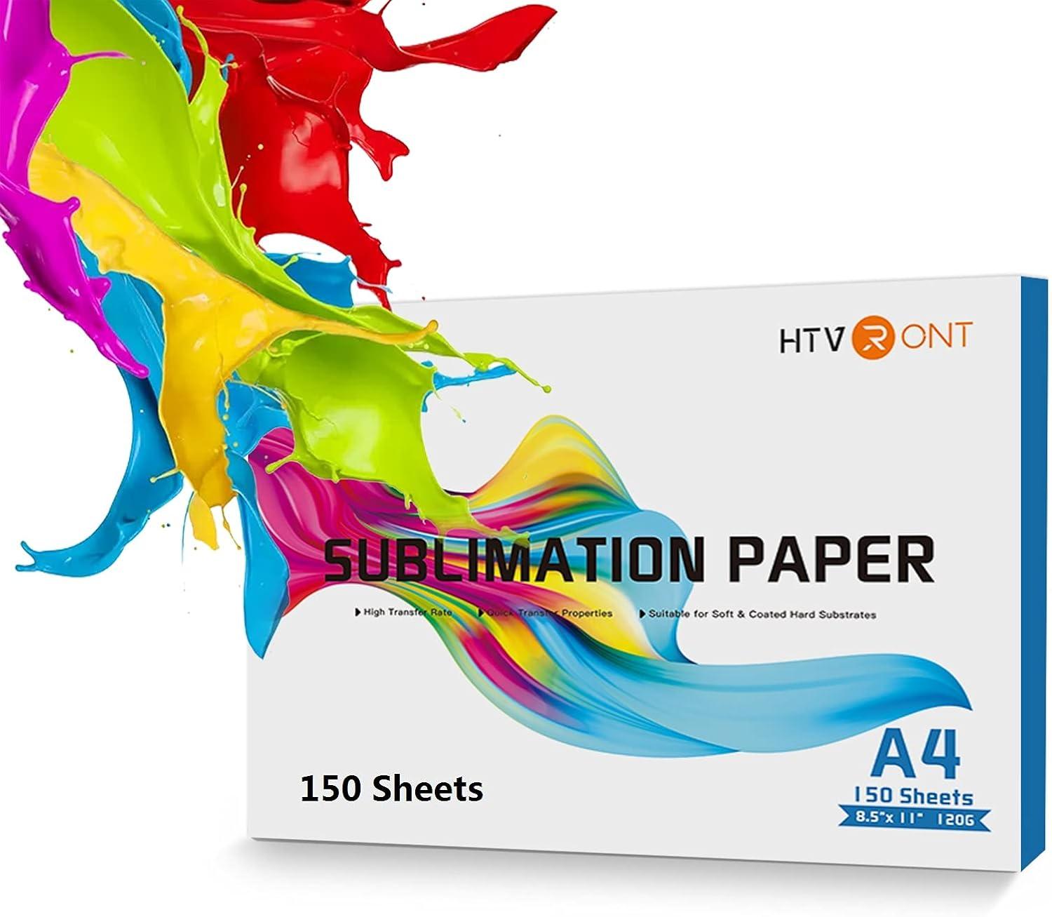 HTVRONT Sublimation Paper: Surprising 150-Sheet, 8.5x11 Tested for Inkjet Use