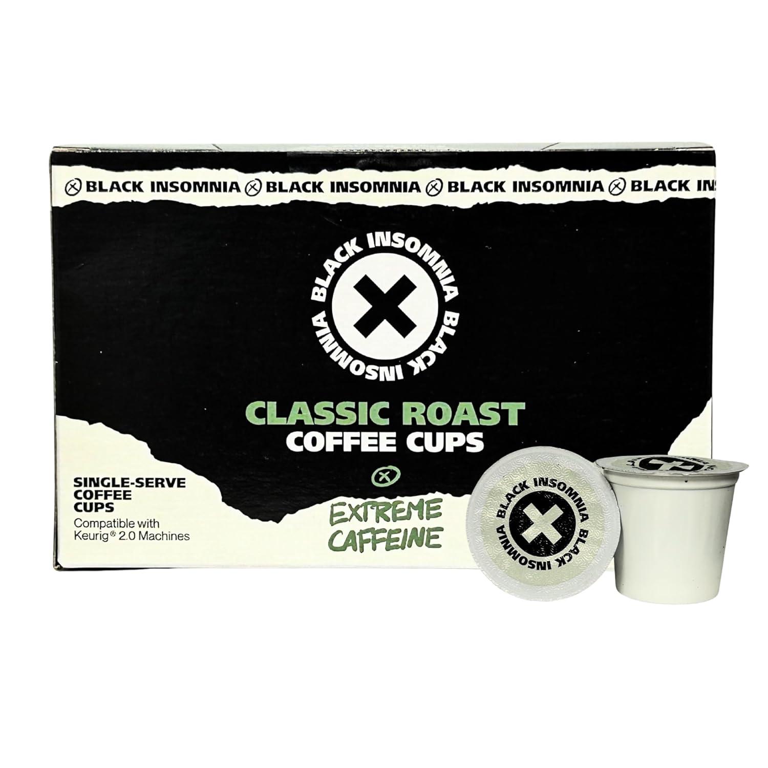 Surprising Test: Black Insomnia's Extreme Caffeine vs Keurig Single Serve Cups - World's Strongest