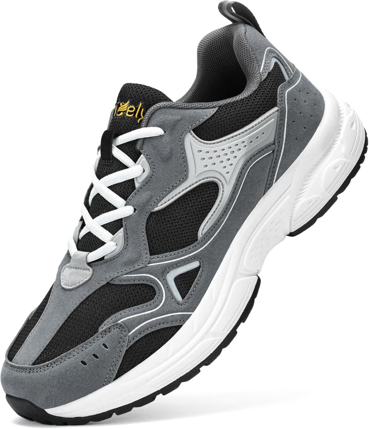 Kricely Men's Gym Shoes: Breathable, Non-Slip Tested, All-Day Comfort