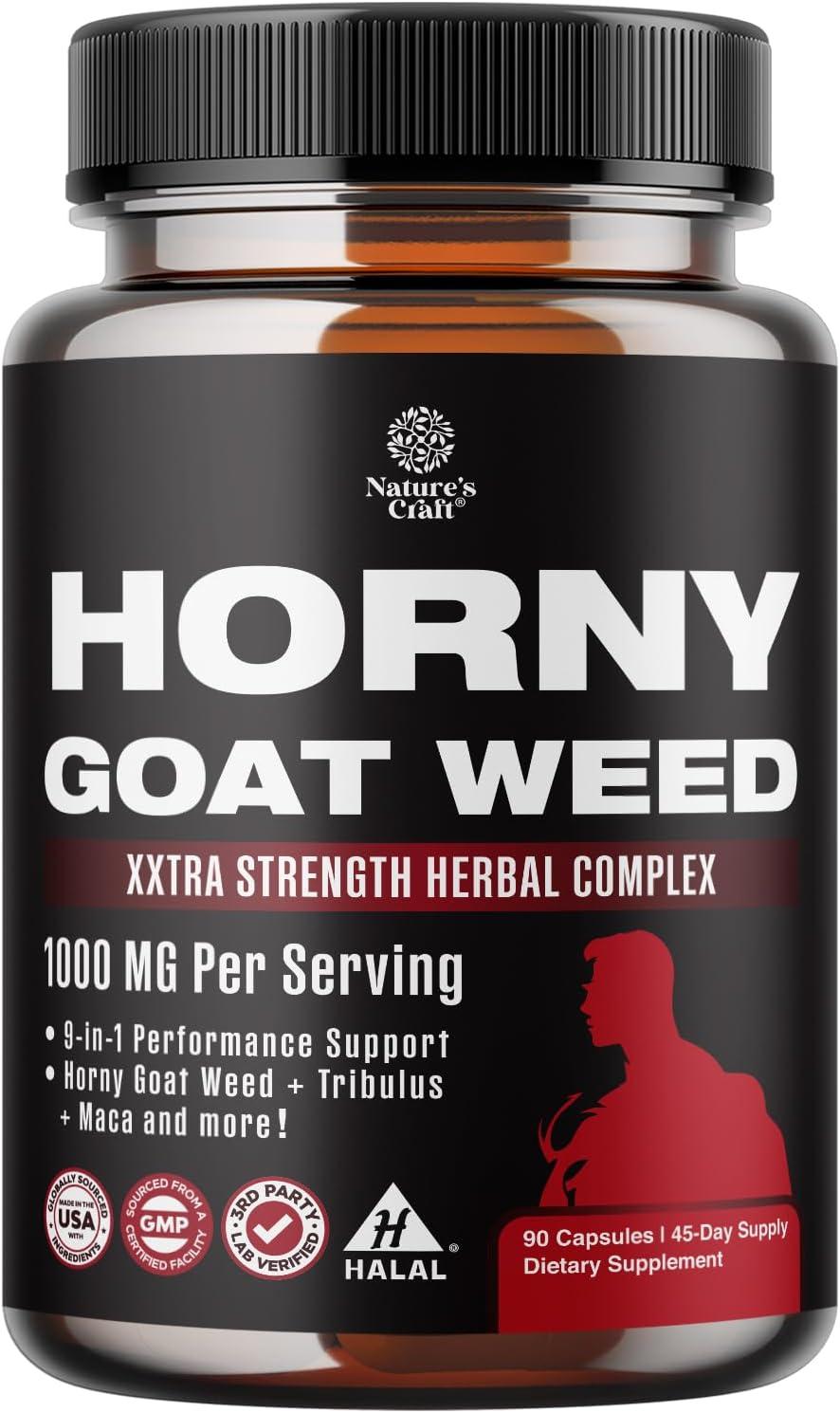 Male Supplement Showdown: Horny Goat Weed Stamina vs. Black Maca Energy, Tongkat Ali Testosterone, & Saw Palmetto Prostate Health - Panax Ginseng's Boost (No Jitters)
