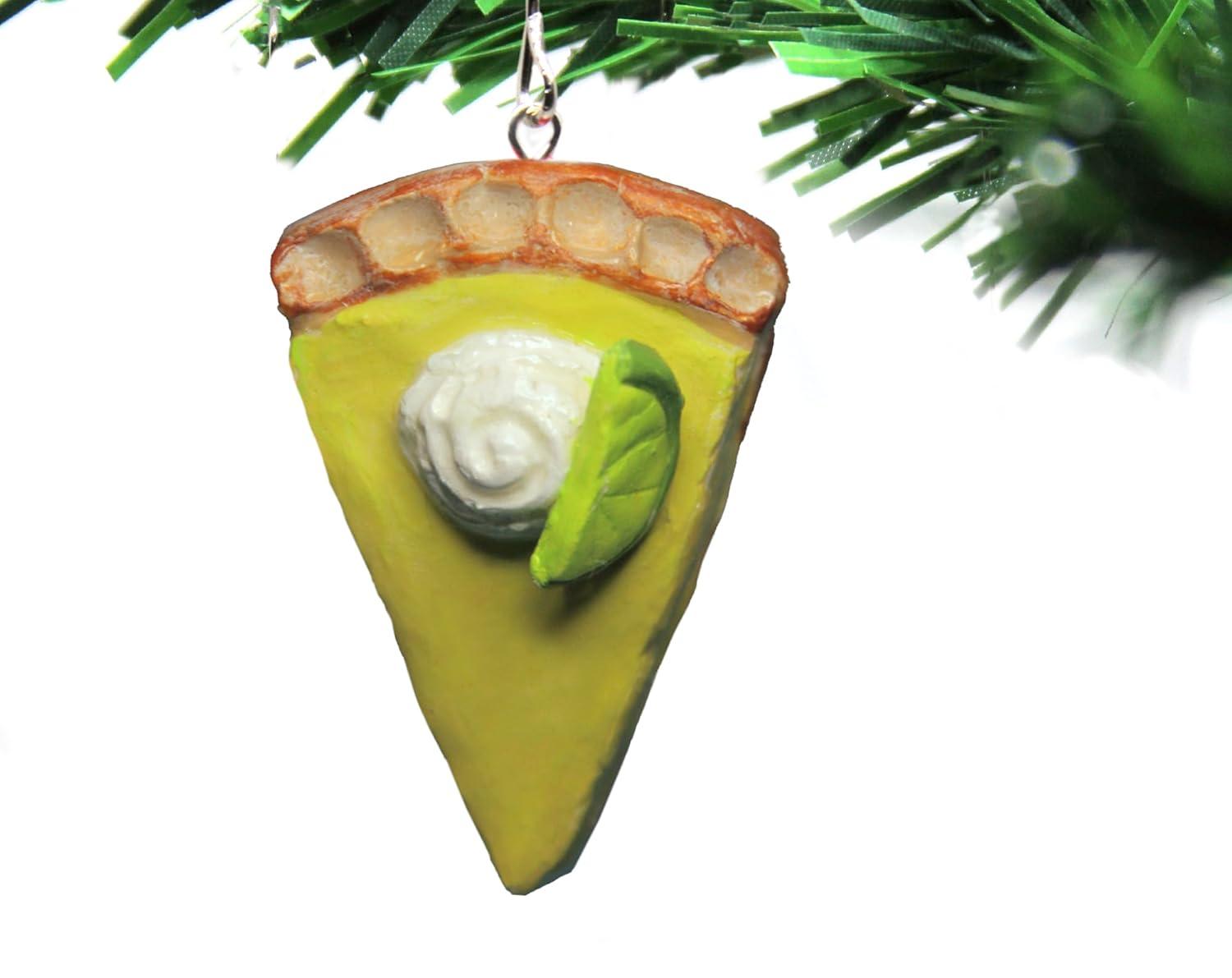 Key Lime Pie Ornament (Christmas): Zesty Filling, Florida Lime Wedge - Gifting Surprise vs. Cookie Decor