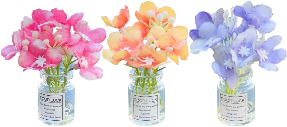 3PCS, Cute Vases... Mini Ornaments, Bouquet: Surprising Car Accessory Showdown for Women's Trends