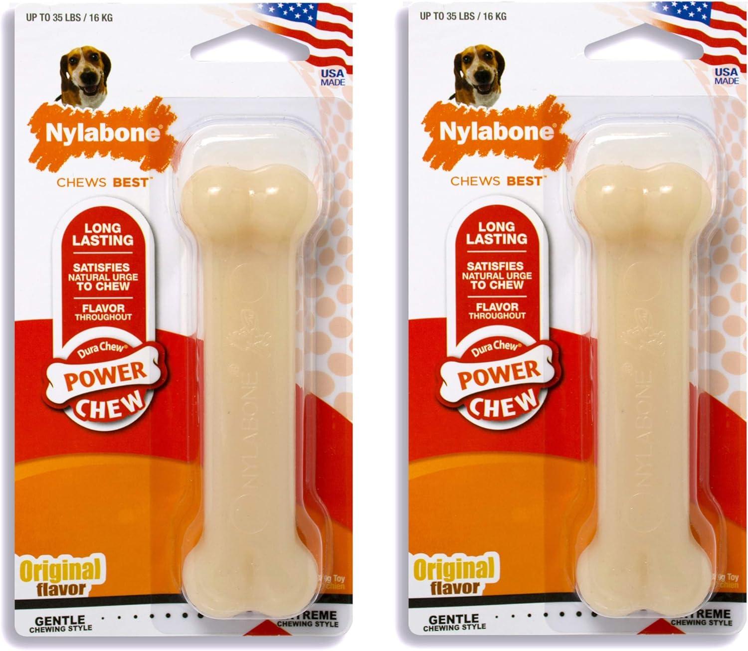 Proden PlaqueOff System vs Nylabone Wolf: 2-in-1 Plaque Control & Raised Bristles for Dog Chews
