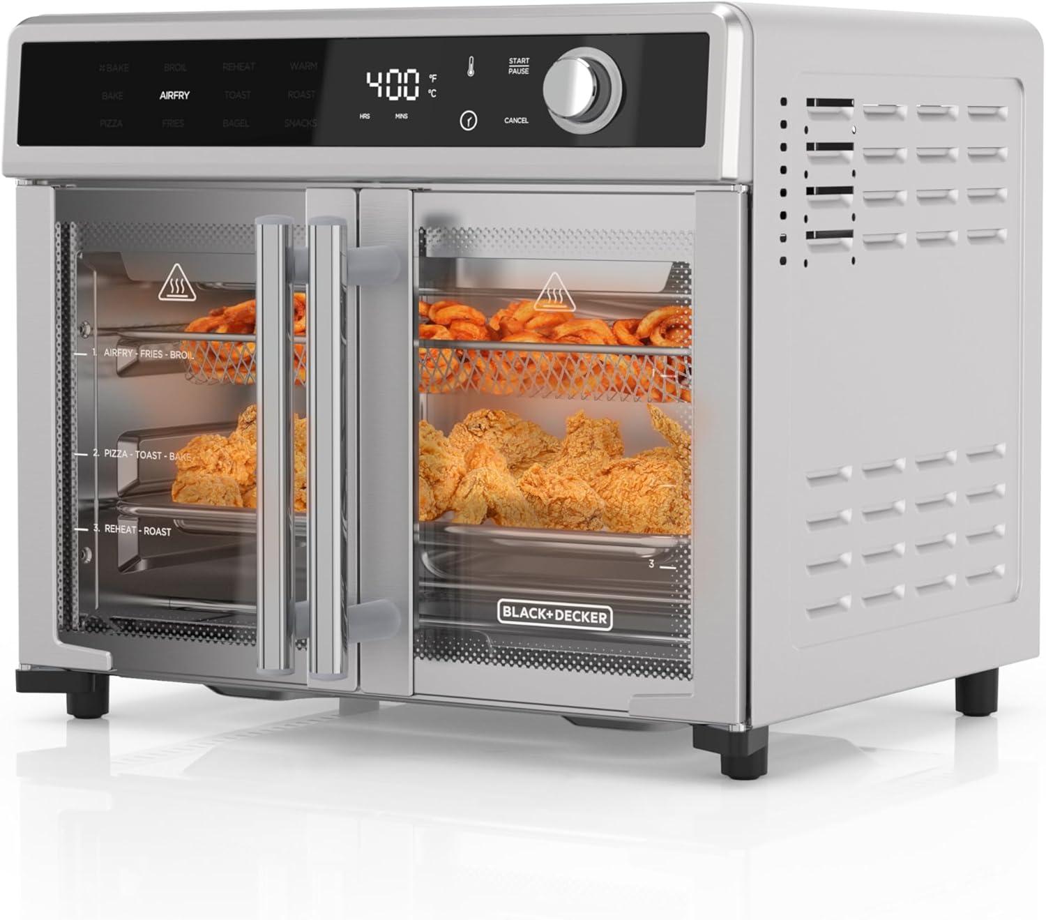 BLACK+DECKER Crisp tested Versus 12-in 1 Trending Use Case... Perfect Pizza!