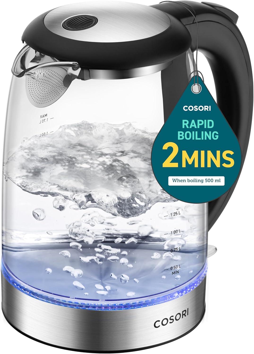 Cosori Electric Kettle vs. Standard Ones: No Plastic Filter, Stainless Lid, Tested for Seasonal Use