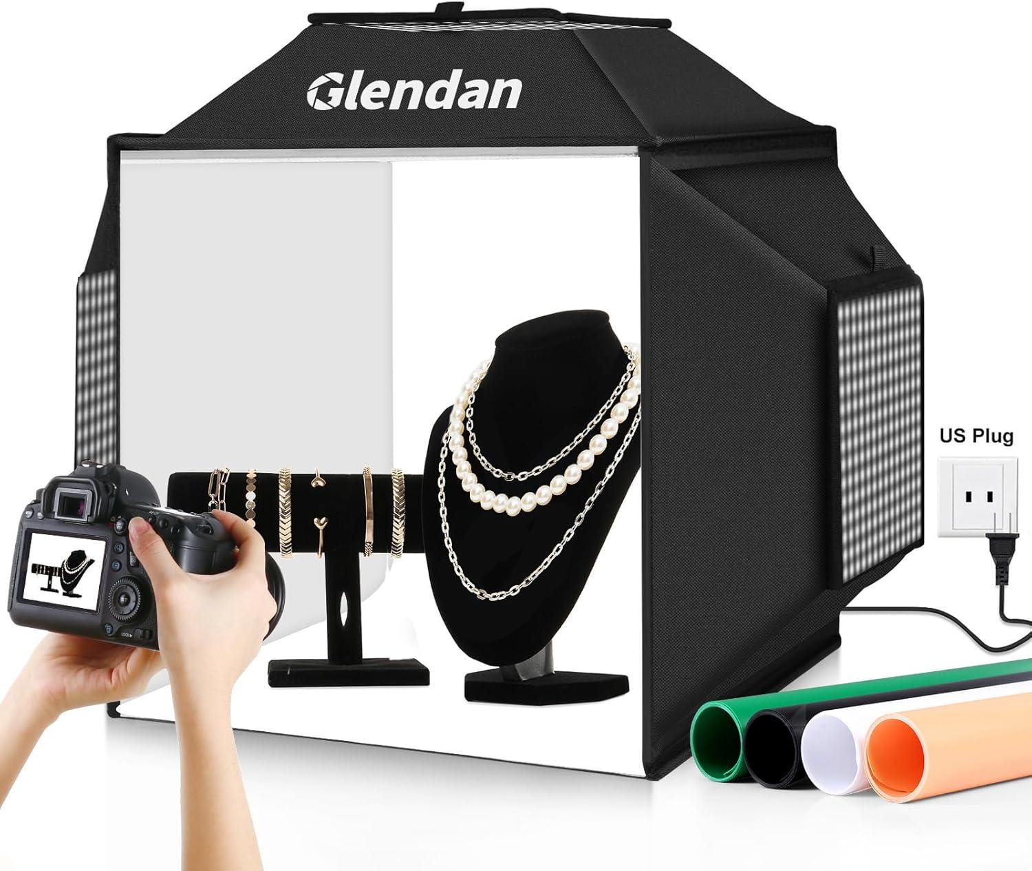 Tested: Glendan Light Box with 480 LEDs for Product Photography - 12-Month Warranty & Quick Setup
