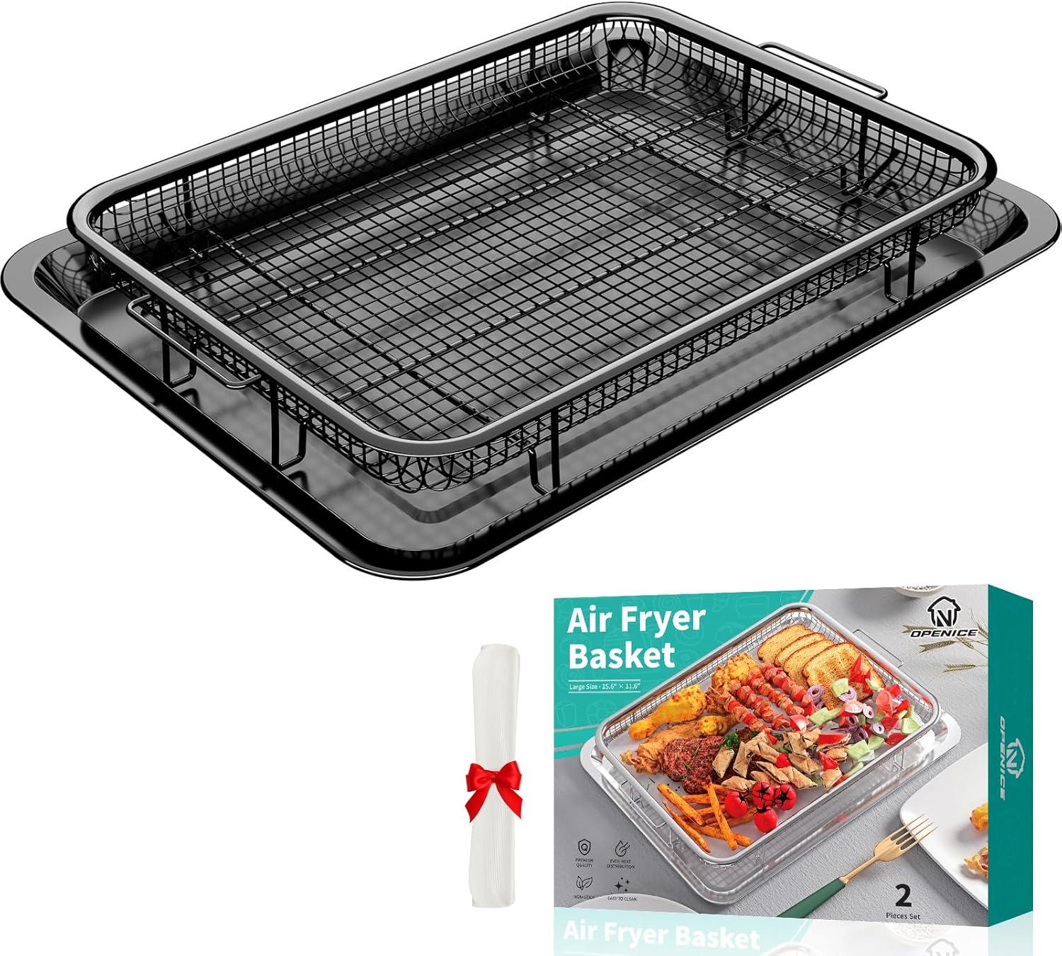 Air Fryer Baskets Showdown: 15.6" x 11.6" Parchment Set vs. Stainless Steel Baking & Grilling