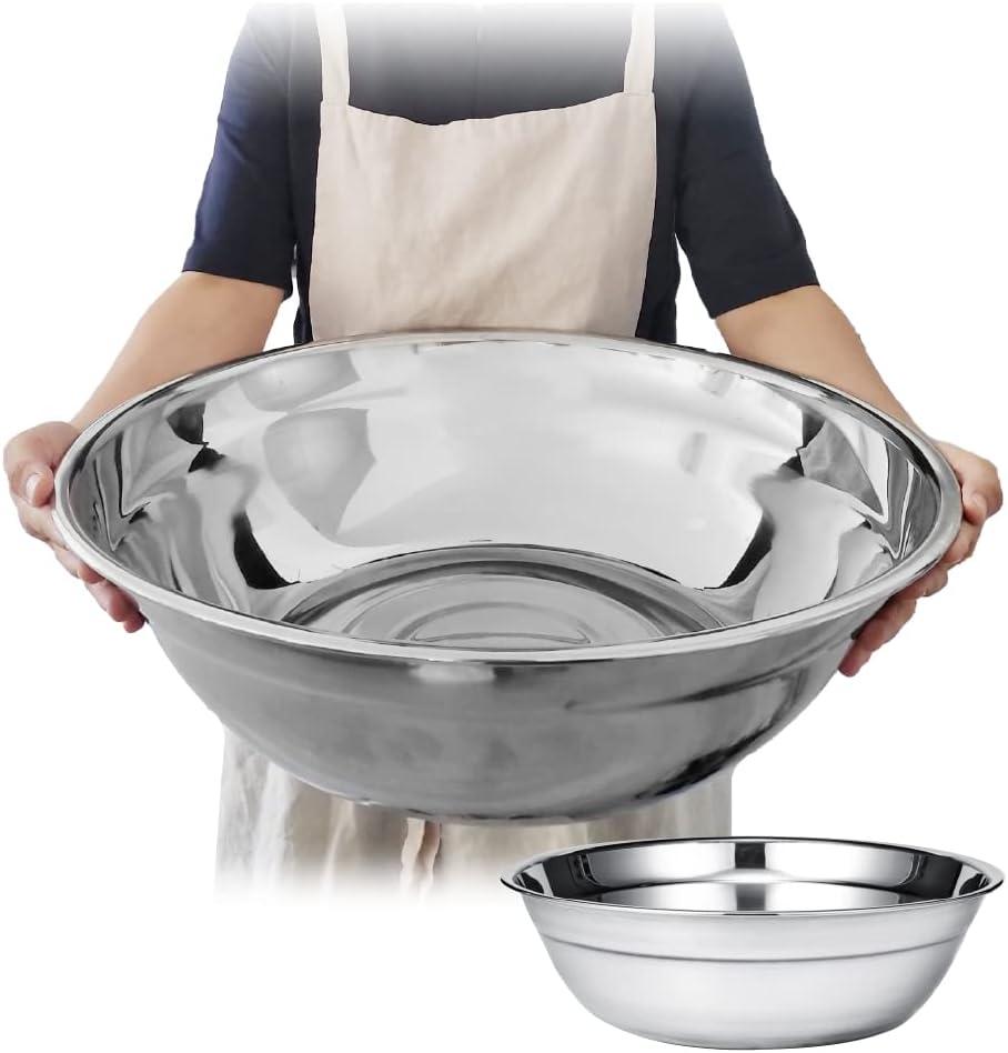 Showdown: 16 Qt Bowl (No Dulling, Rust-Proof) - Tested for Commercial & Kimchi Use