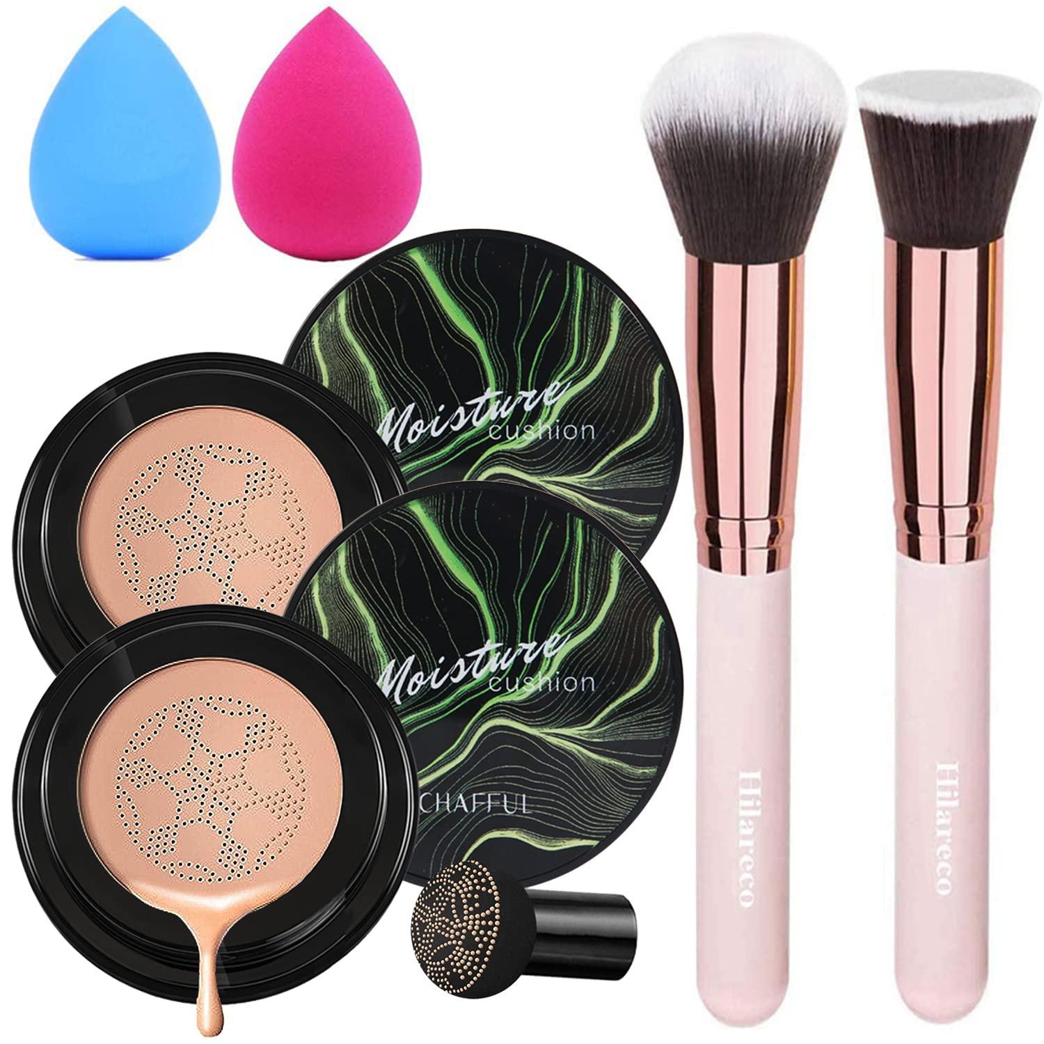Foundation Showdown: Mushroom Head Air Cushion vs. Long-Lasting Concealer, 2PCS Tested