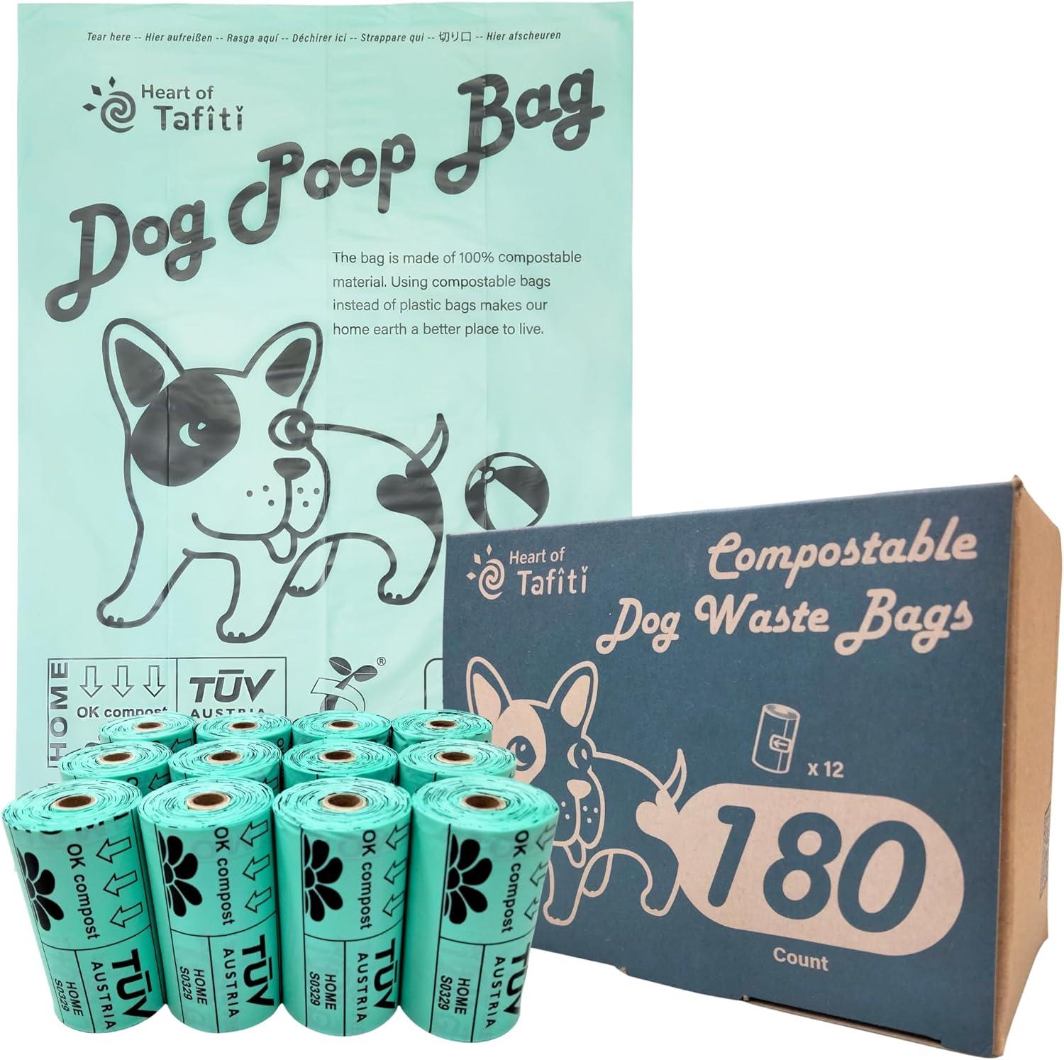 Eco-Friendly Dog Waste Bags: 180-Count, 9x13, Leak-Proof Showdown