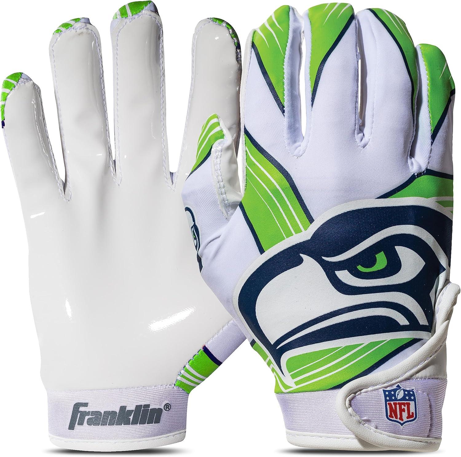 NFL Team Logos & Silicone Palm Tested: Football Gloves for Youth (Trend)