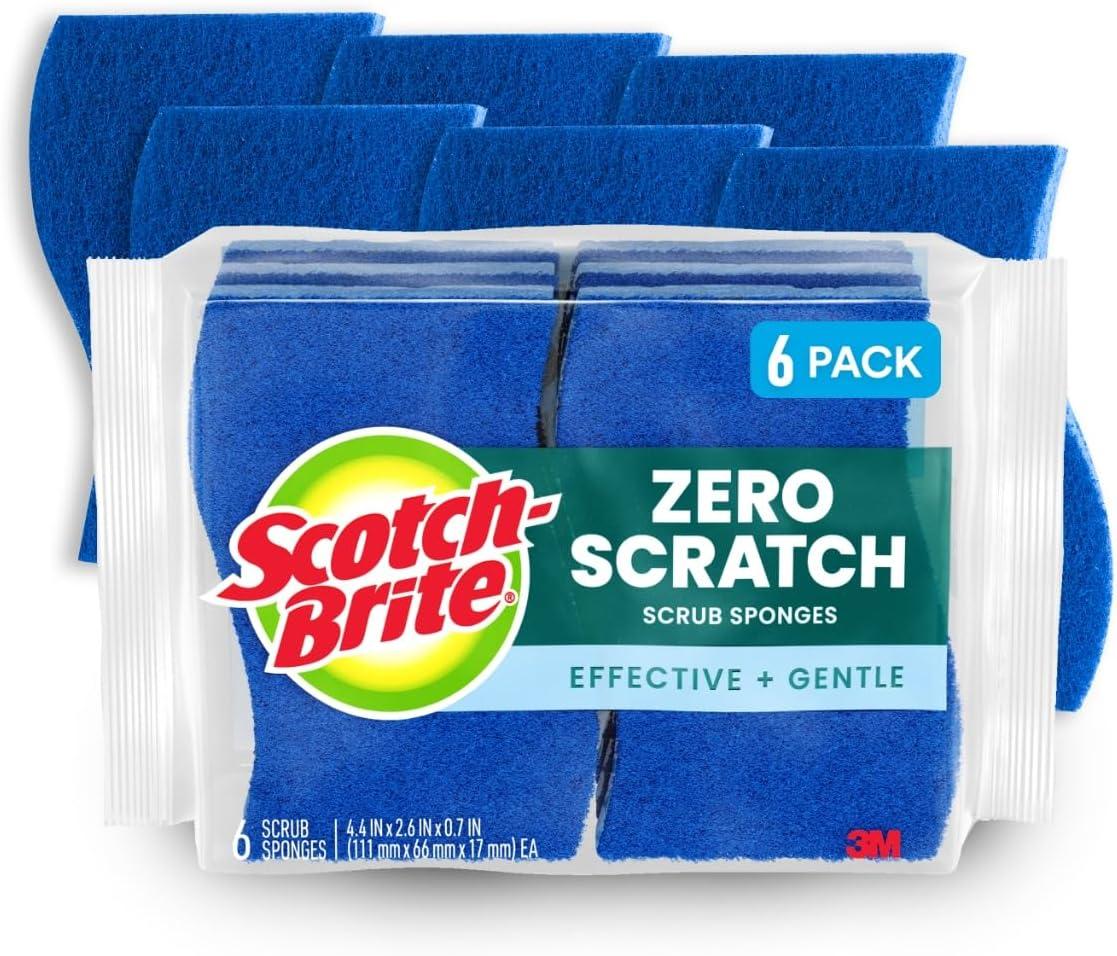 Scotch-Brite Zero Scratch Sponge Tested: Nonstick Safe... 6 Sponges for Kitchen & Bathroom