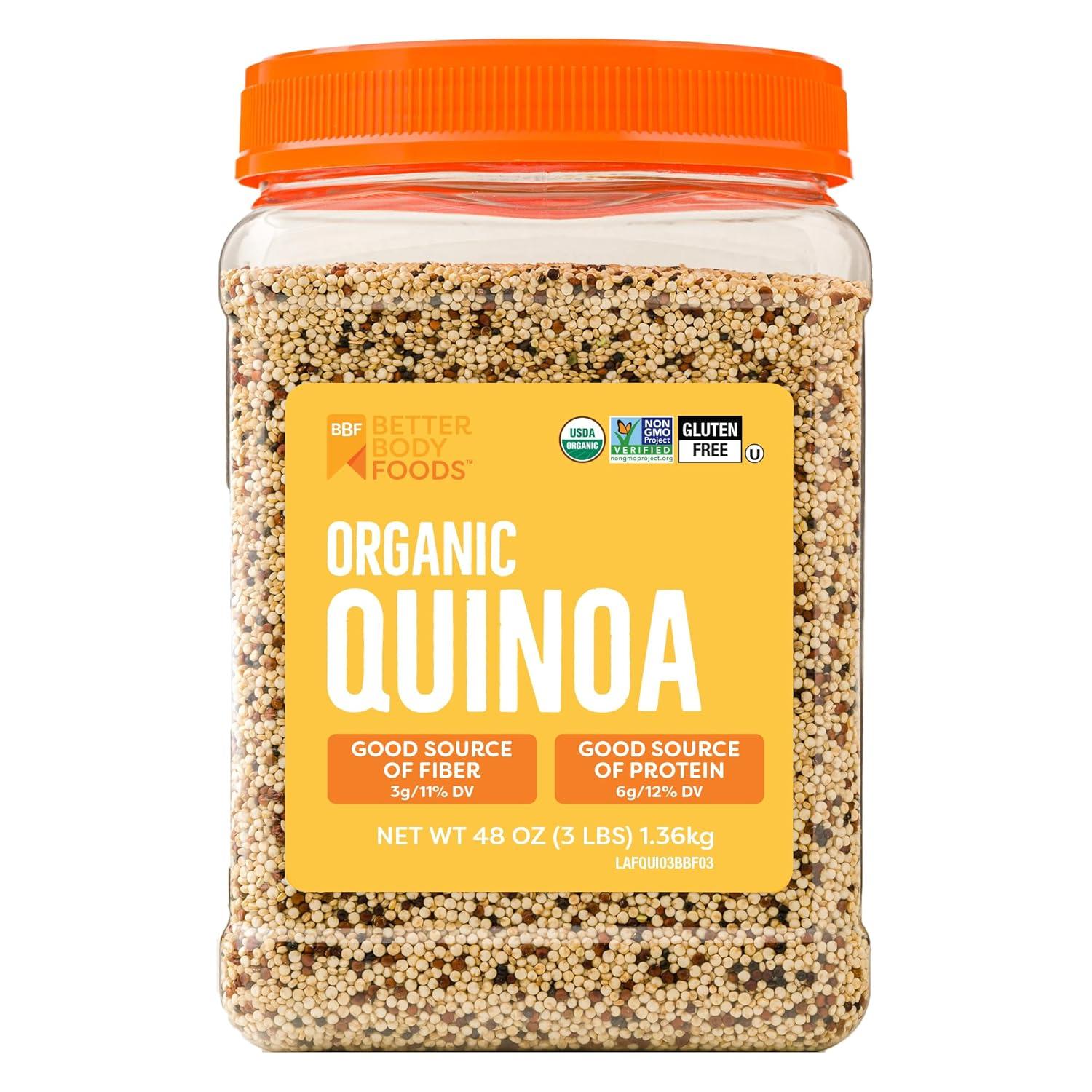 BetterBody Foods Organic Quinoa vs. Gluten-Free Rice, Tested for Satiety