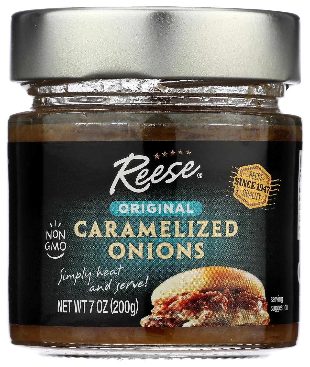 Reese's Caramelized Onions Compared: 7-Ounce Elegance vs. Pack of 1 (Quick Cook Express)