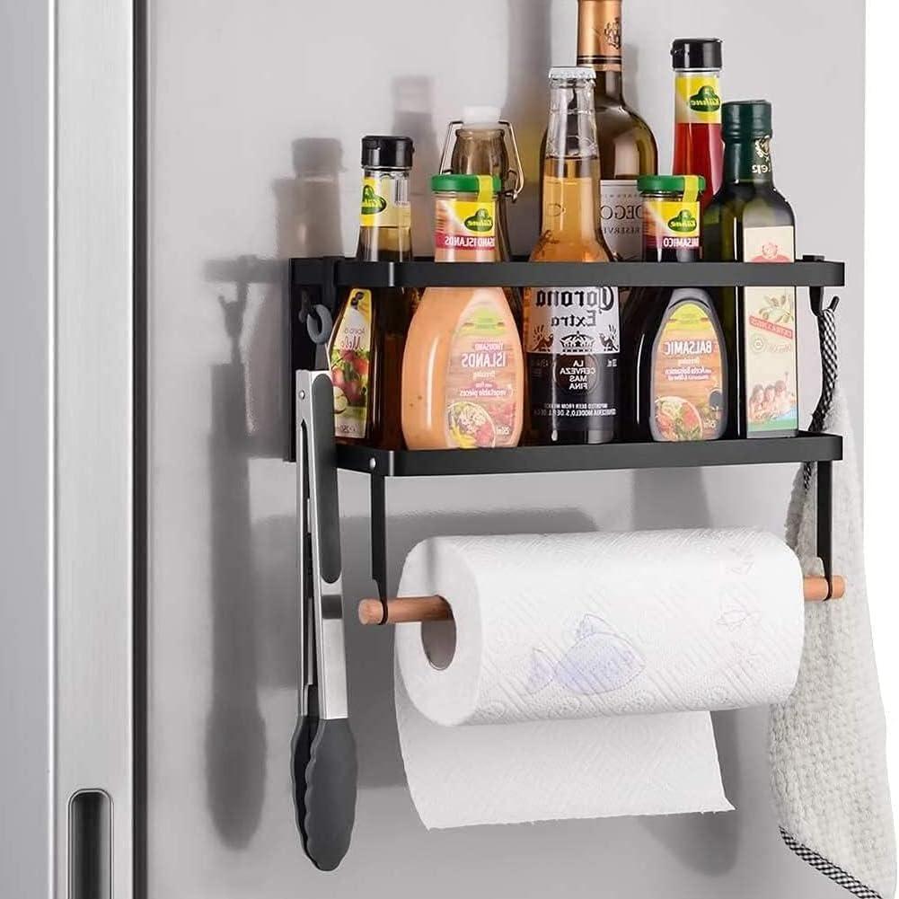 Double Hooks, Air-Tight Spice Storage, Retractable Towel Holder, Compact Organizer: Surprising Kitchen Tested