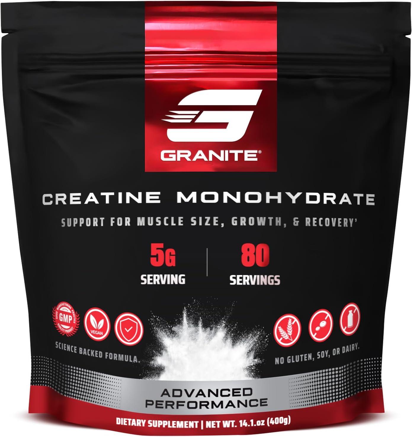 Granite Creatine Tested: Soy-Free Endurance & 80-Serving Recovery