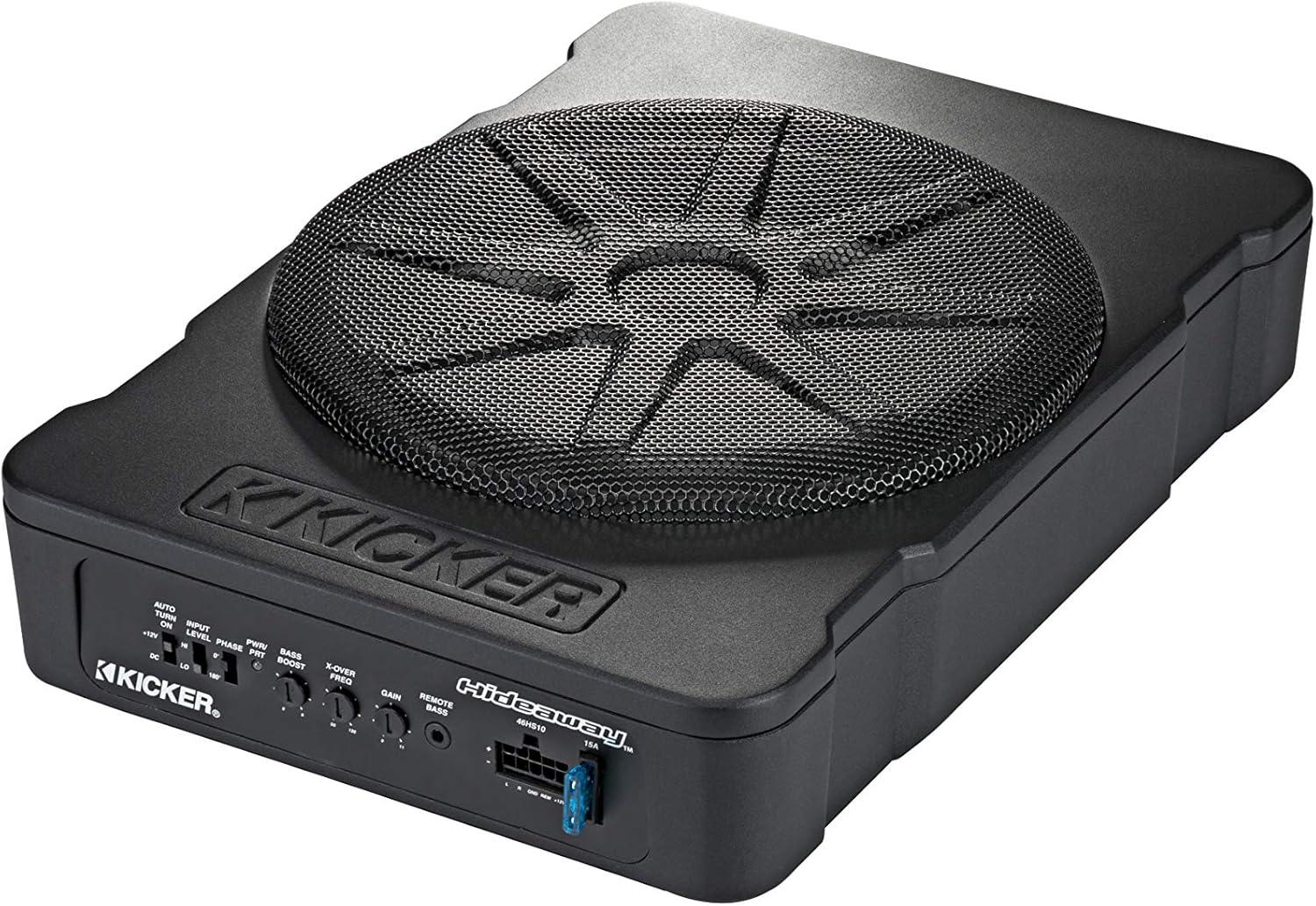 Kicker 46HS10 Hideaway Compact Subwoofer: Tested for Surprising Sound in Small Spaces... Less Is More?