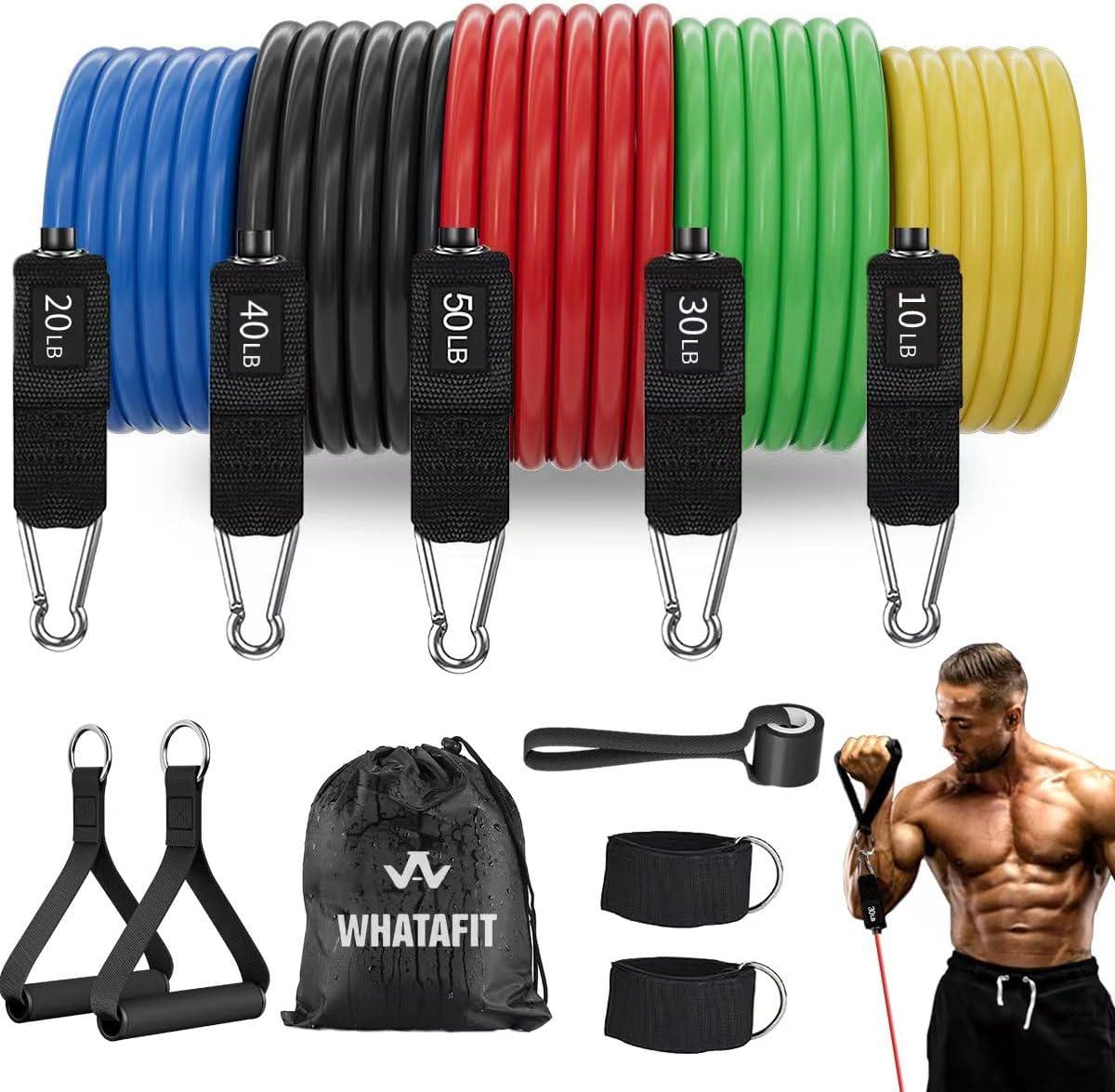 WHATAFIT Bands (Handles) vs. Exercise Bands: Surprising Home Gym Versatility