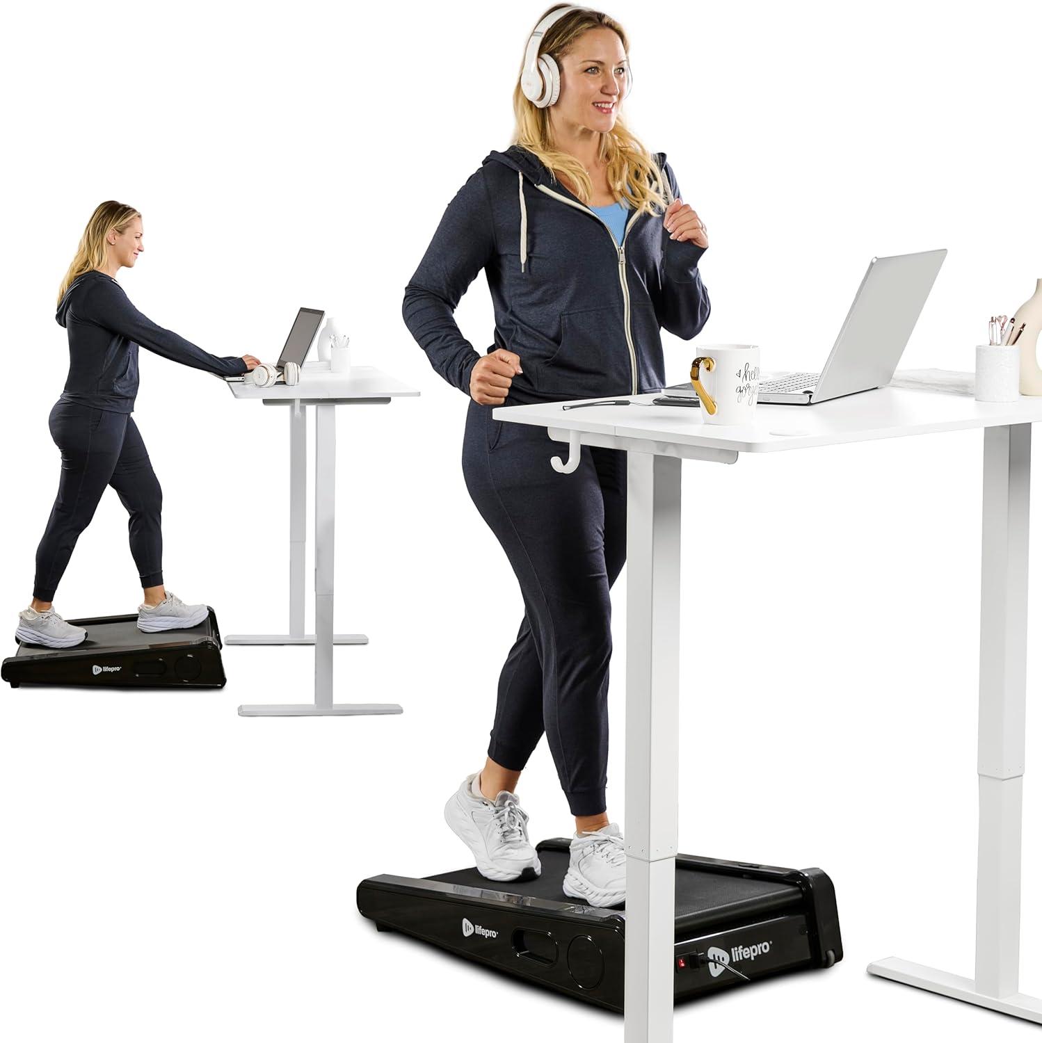 Comparing Lifepro's Compact Treadmill: Under Desk Use vs. Adjustable Incline