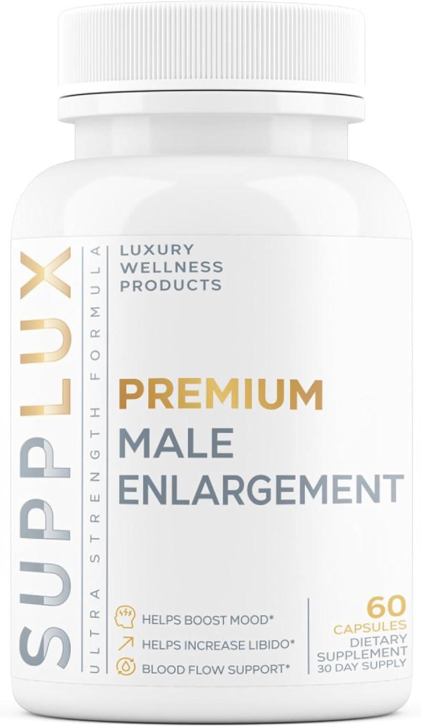 Tested: 60-Cap Premium Male Enlargement w/ Fast Blood Flow vs. Generic Pills - 9 Ingredients for Stamina
