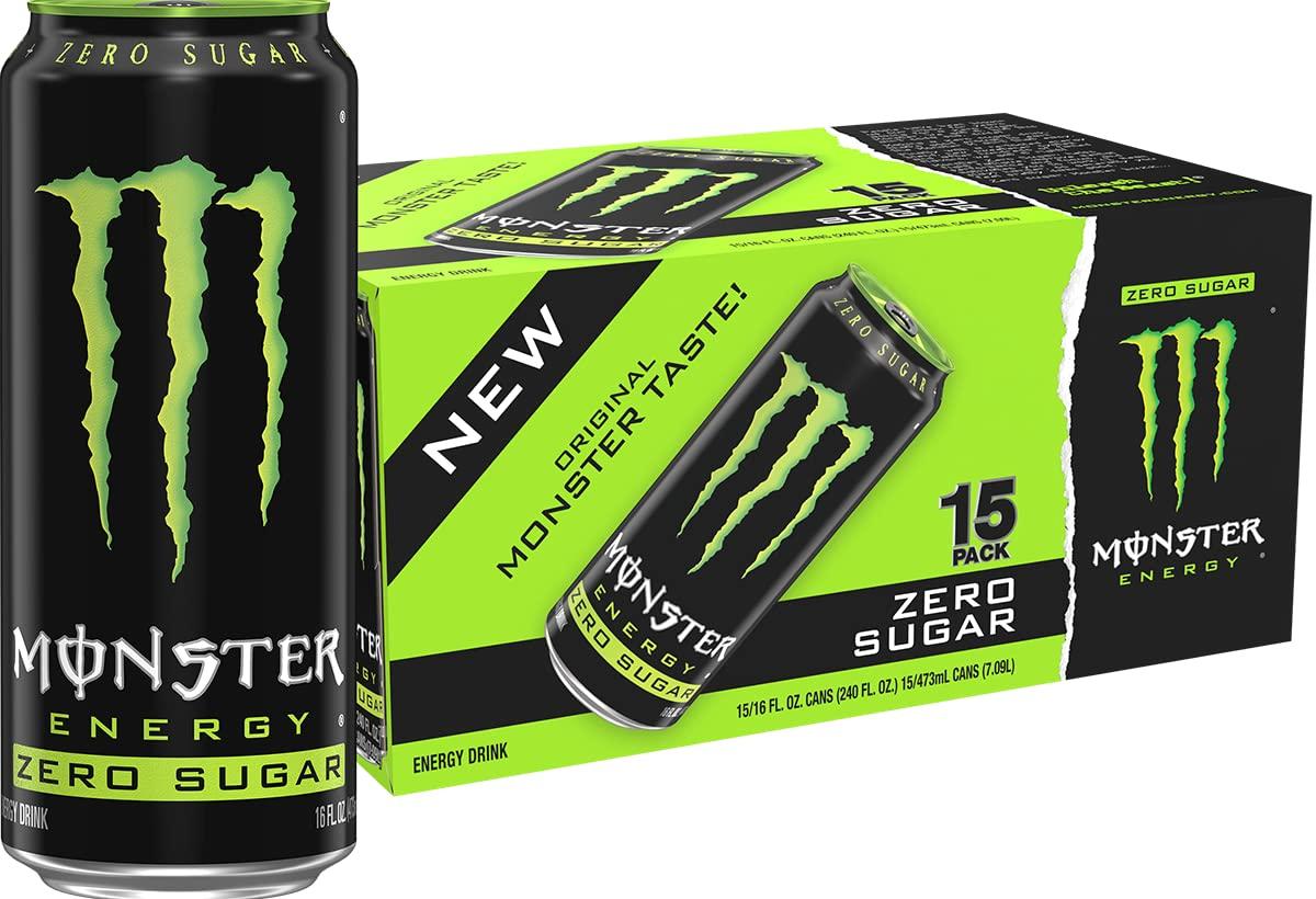 Monster Energy Showdown: Surprising Zero Sugar, Caffeine-Free Green, Classic Original, Low-Calorie Formulas