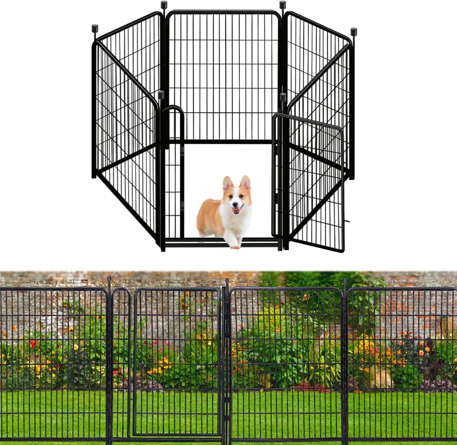 4.6ft Tall Dog Fence Tested: Modular Panels, 21-inch Gate, Low Sills - Surprising Yard Safety Hack