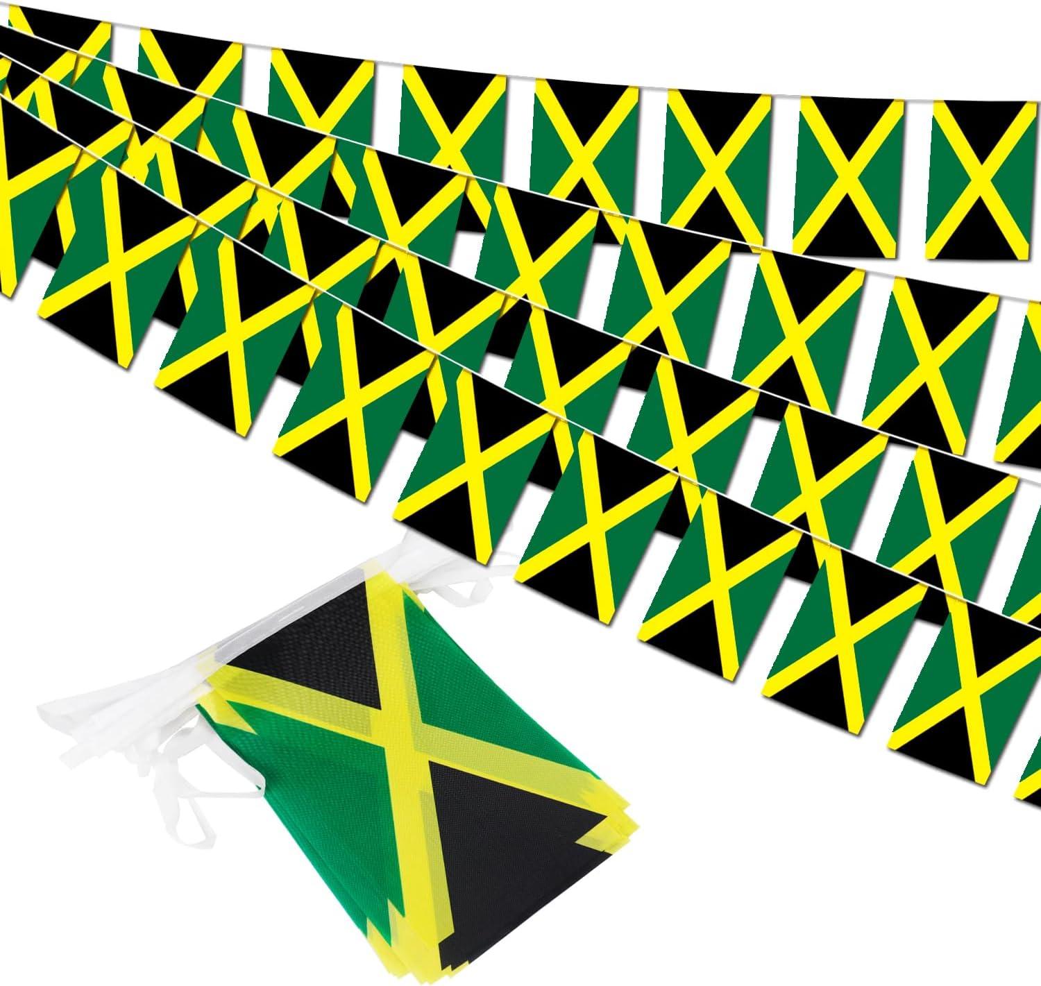Jamaica Bunting Banner Showdown: 42 Feet Tested vs. 38 Mini Flags for School Decor