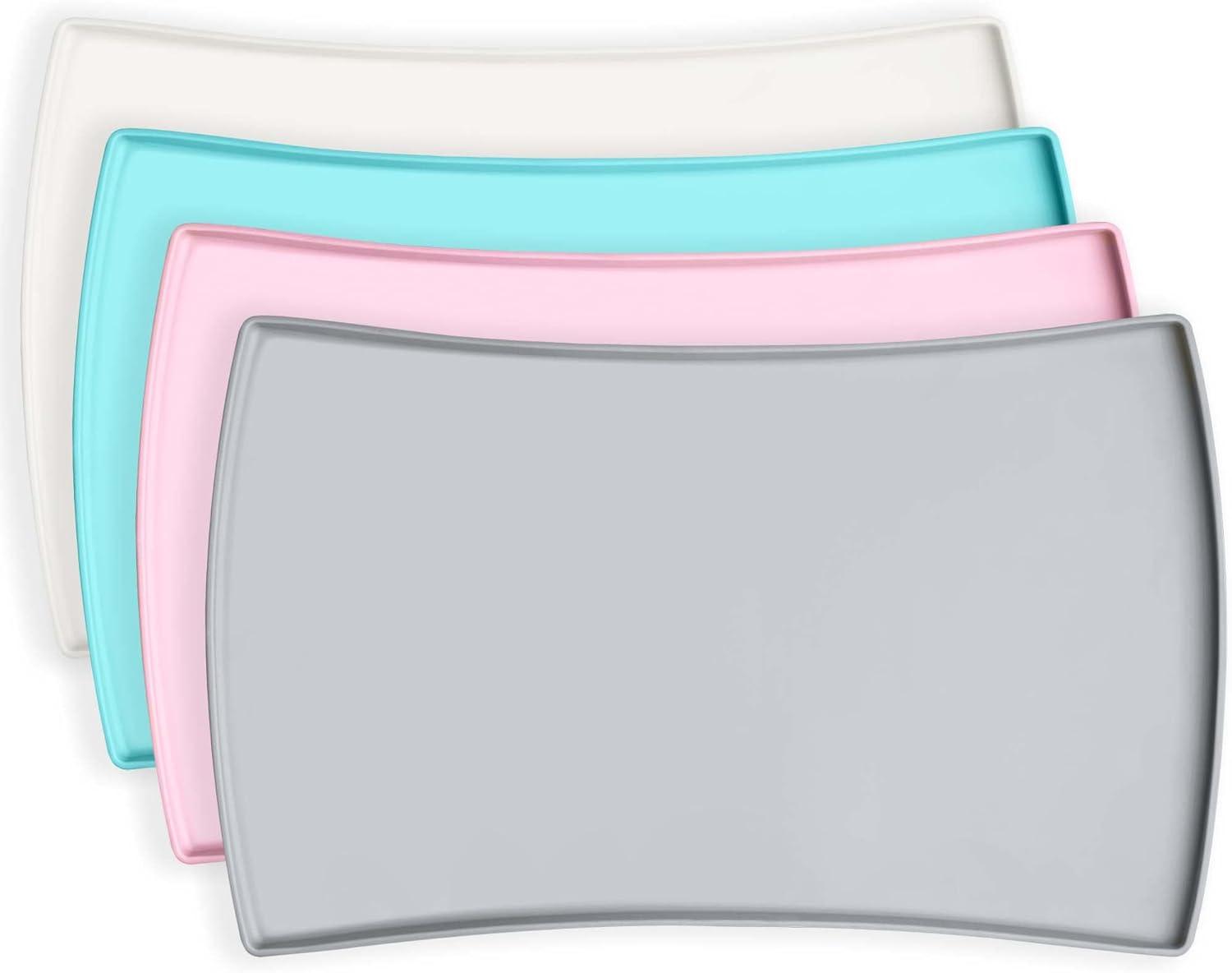 CatGuru Food Mat Showdown: Waterproof, Non-Slip, Silicone, Gray for Cat Bowl Use