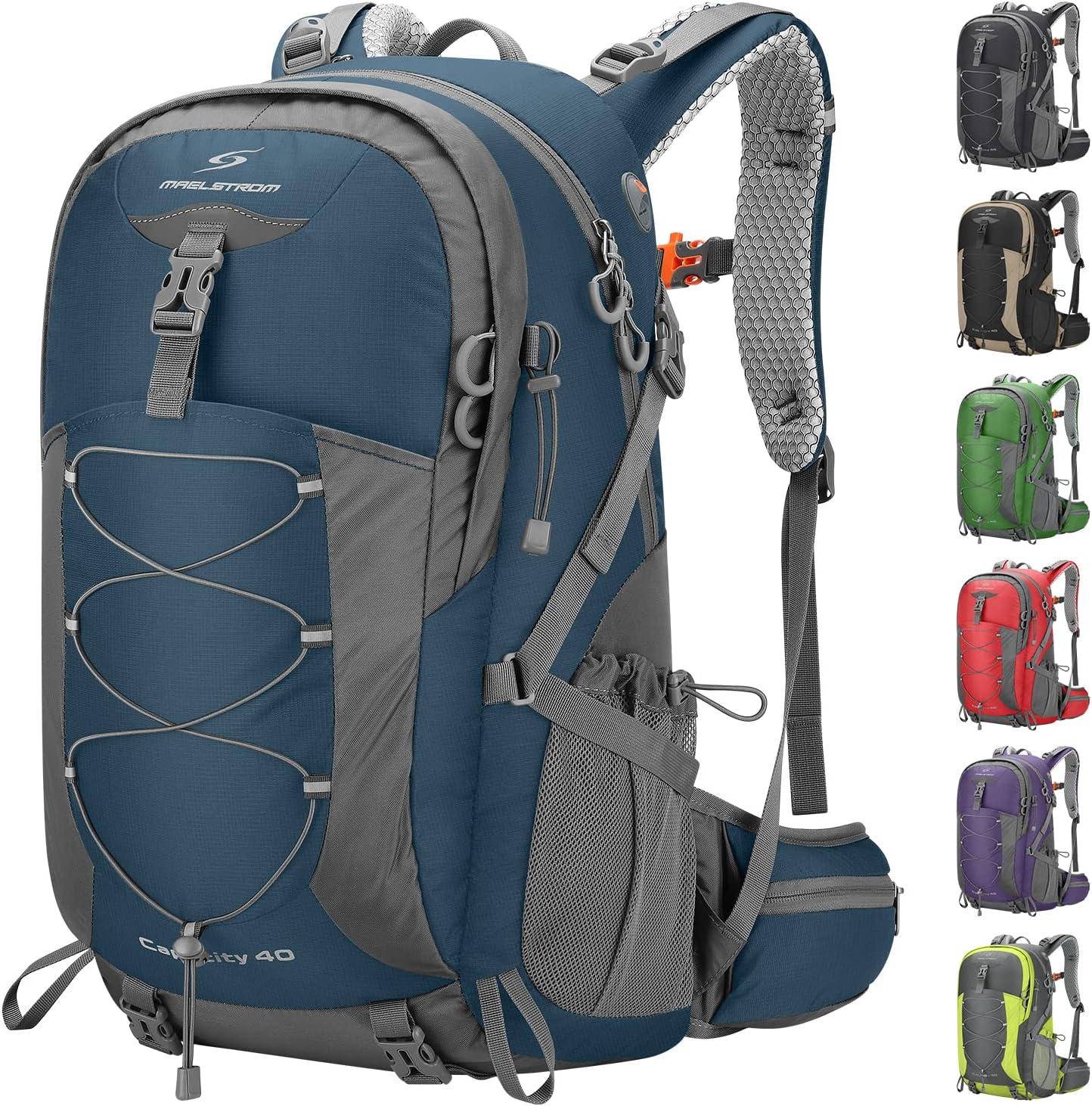 Waterproof 40L Hiking Backpack Tested: Rain Cover, Lightweight Build, Blue's Surprising Eco Twist