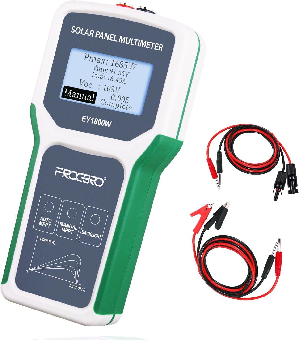 FrogBro 1800W Solar Tester Showdown: Smart MPPT Display Meets Upgraded Range for Photovoltaic Efficiency