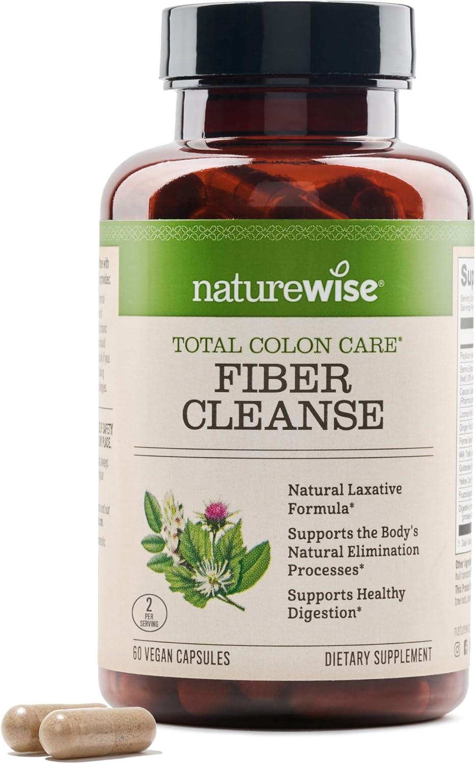 Fiber Cleanse Showdown: 30-Day Detox Tested for Gut Health (Non-GMO, 60 Caps, Herbs & Enzymes)