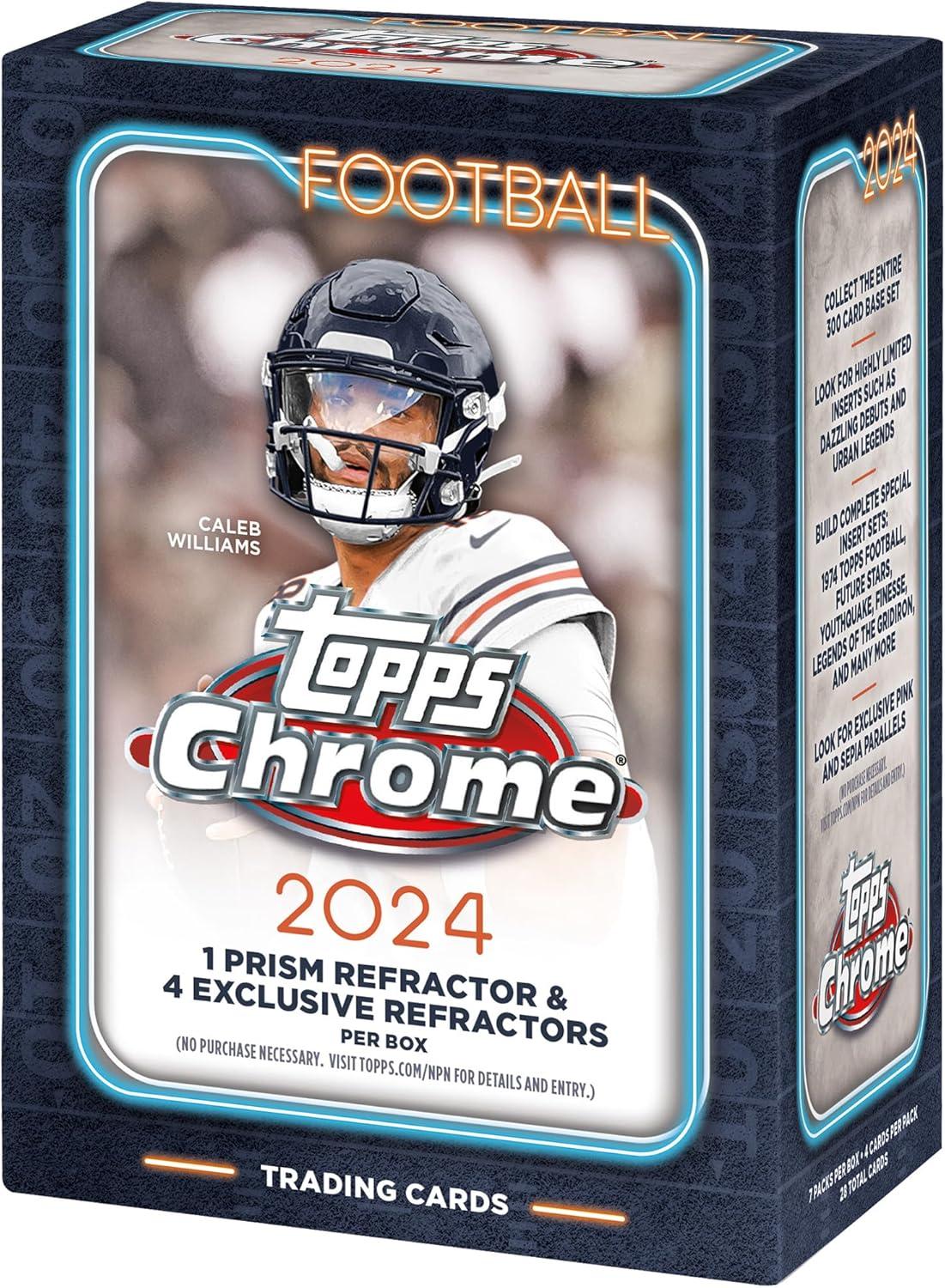 2024 Topps Chrome Football Cards Value Box... Tested vs. Star Player Autographs