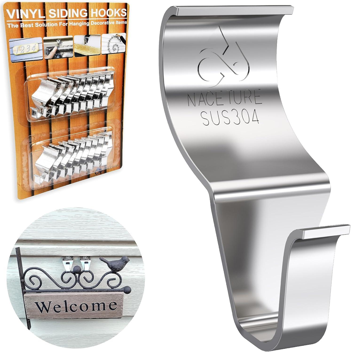Surprising Insight: NACETURE's No-Hole Vinyl Siding Hooks-20 Pack Tested for Quick Decor Setup