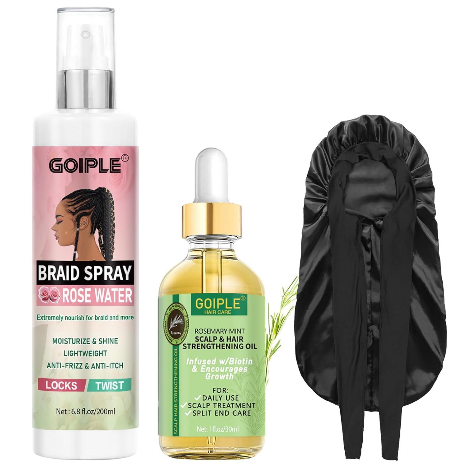 Braid Spray Showdown: Rose Mint, Rose Water, & Rosemary Oil's Surprising Shine & Lightweight Care for Dreads