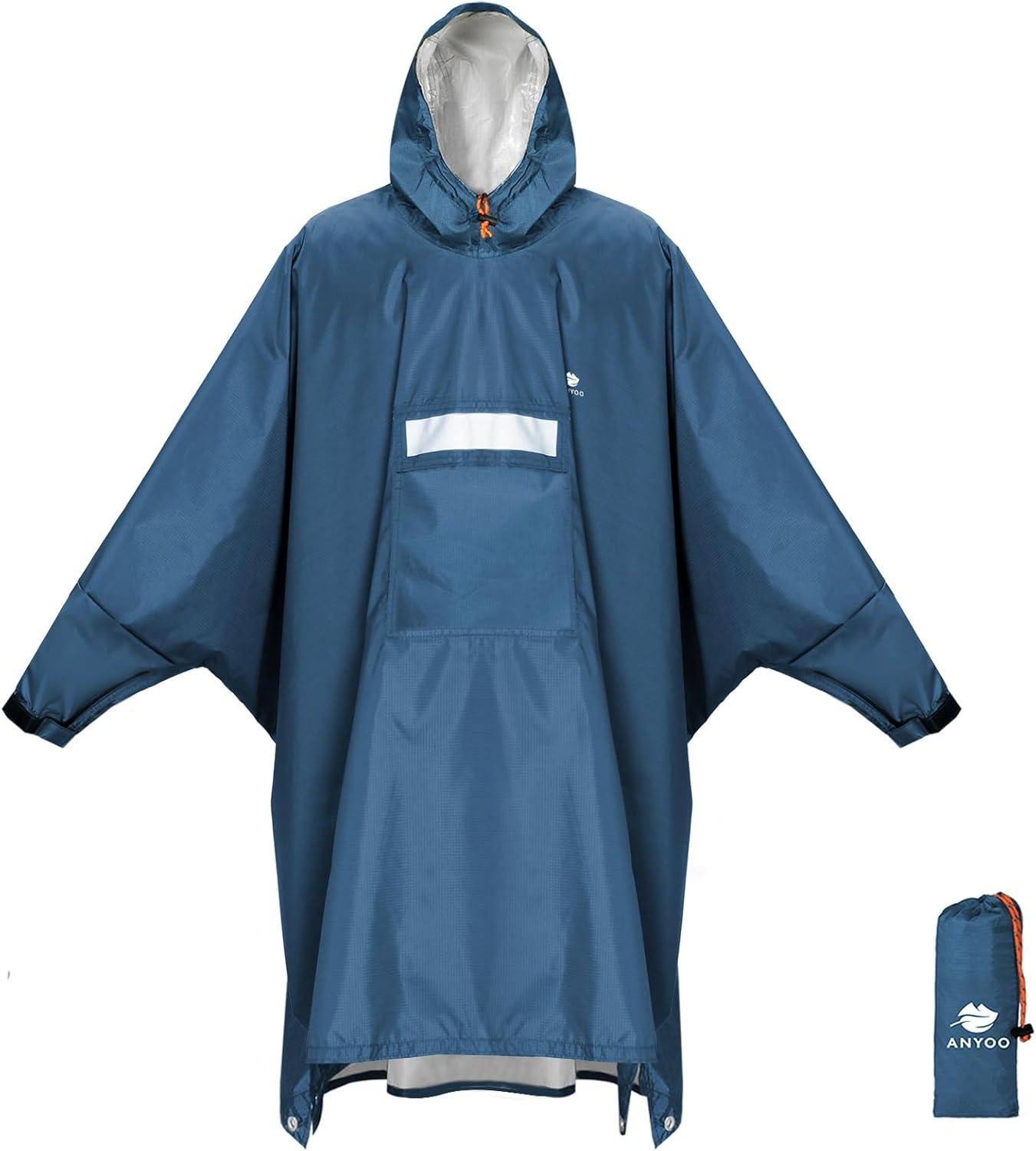 Surprising Reusability: ANYOO Hooded Poncho Tested vs. Raincoats (2025)