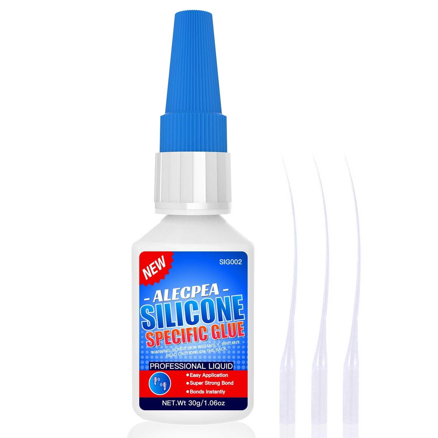 Silicone Adhesive Showdown: 15-Sec Set, Weatherproof..., 3 Nozzles, Fast Bonding