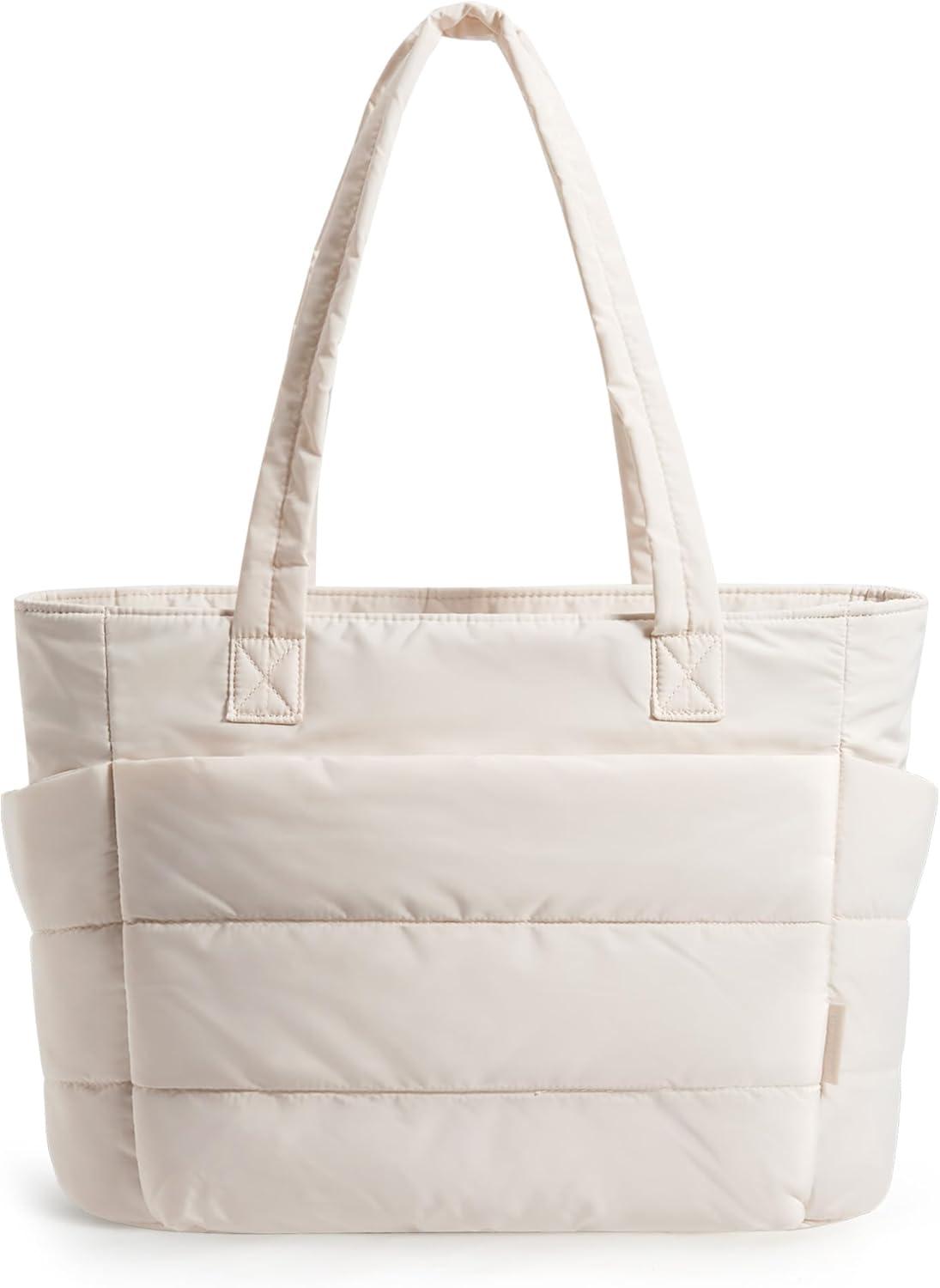 BAGSMART Tote Bag for Women: Tested Versatility of Lightweight Design, Puffy Comfort, & Compartments