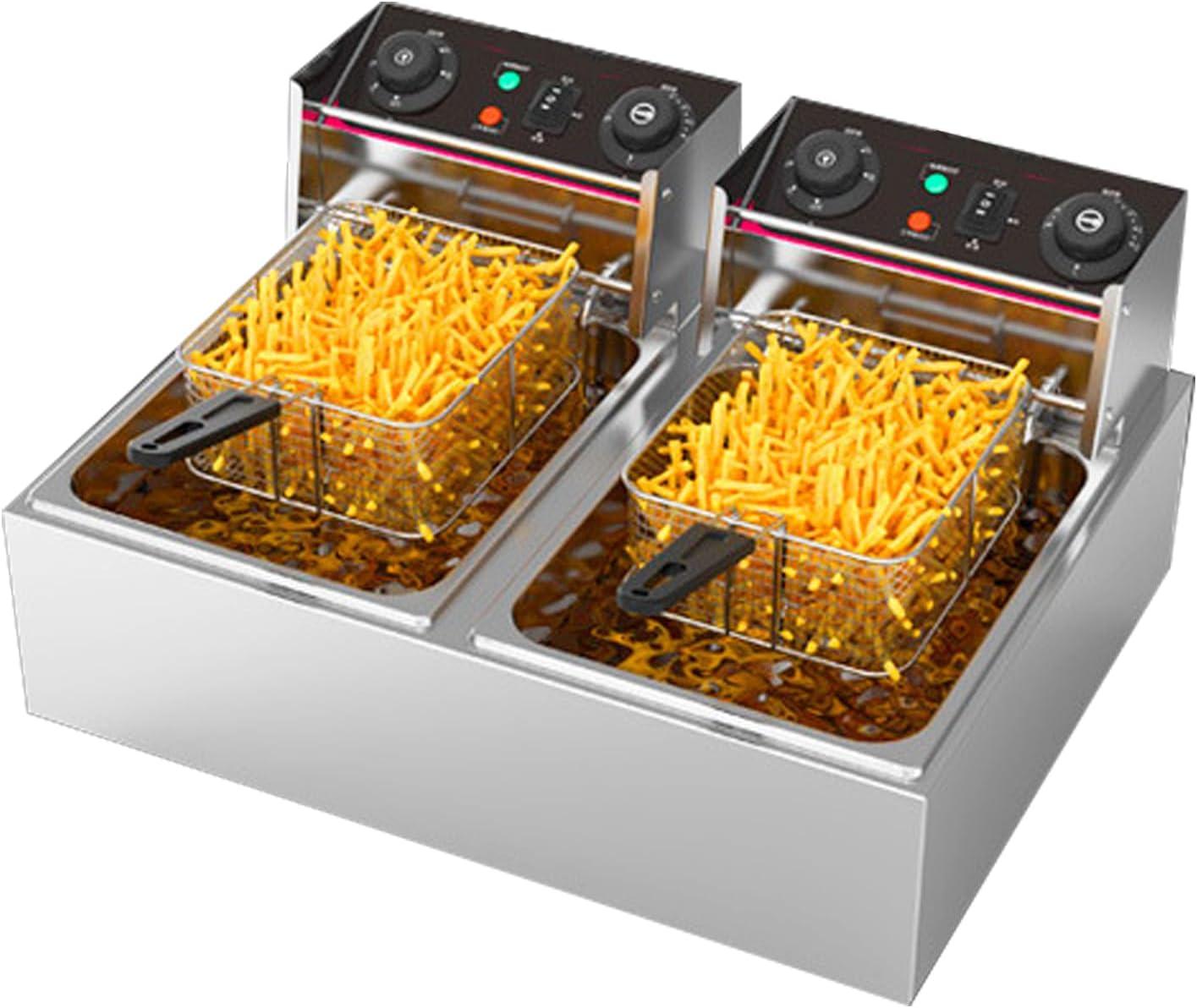 Surprising Safety in 16L Commercial Fryer: Dual Tanks Ensure Clean, Efficient Cooking for Snack Bars & Delicatessens