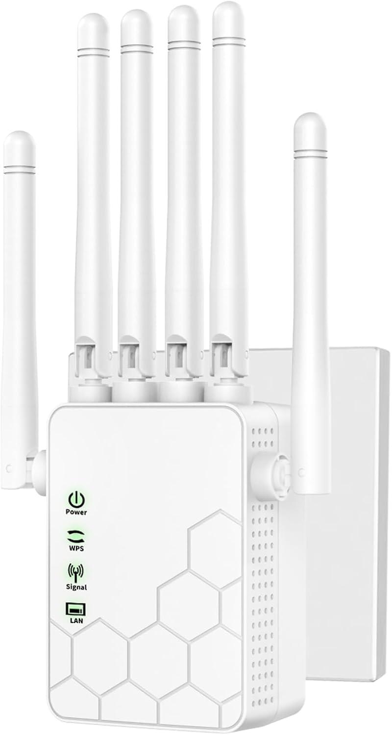 WiFi Extender Showdown: 6 Antennas vs. 11,800Sq.in Coverage (55Device Ready)