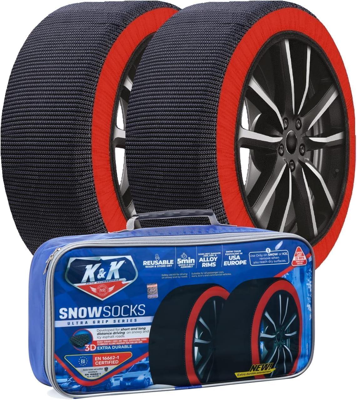 Snow Socks Versus Chains: KNK Pro Series vs. Chains - Tested Grip, Emergency Use