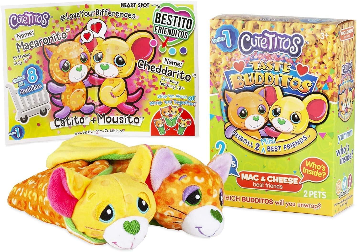 Cutetitos vs. Budditos Mac & Cheese: Tested Plush Playsets for Kids... Best Gift This Season!