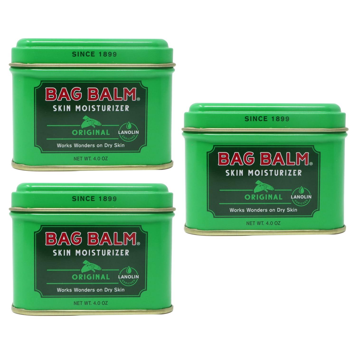 Bag Balm Vermont vs. Dry Chapped Skin - tested relief... Pack of 3!