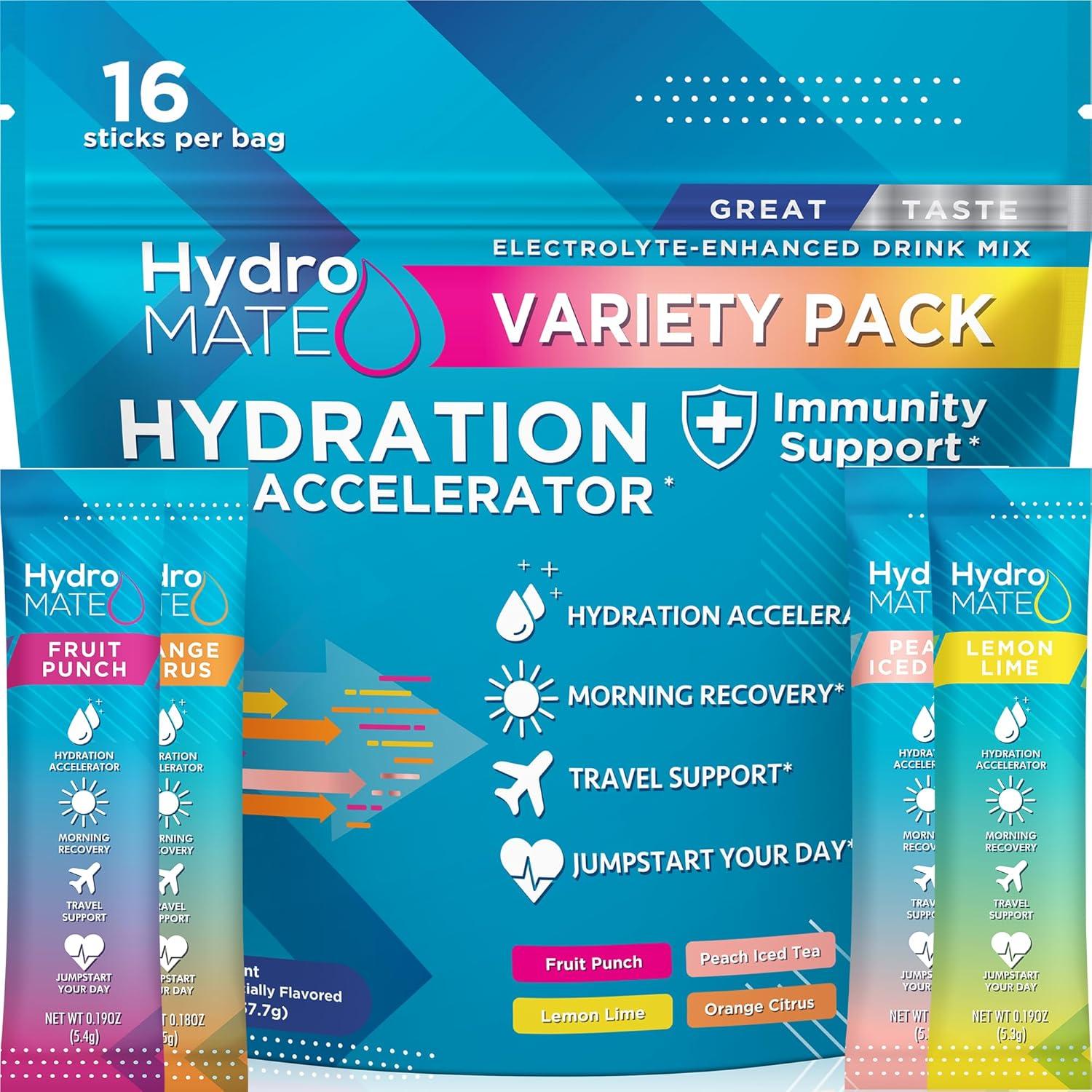 HydroMATE Tested: Low Carb, Vitamin C, Variety Pack vs. Hydration Needs... dehydration met!