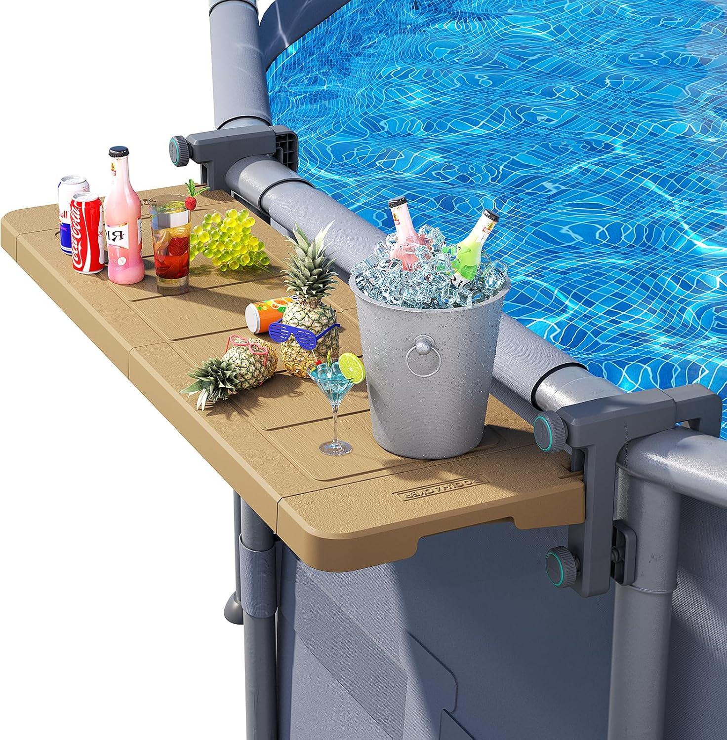 Round Pool Bar Showdown: Tested Patio Table vs Swim Up... Smart Fold Convenience