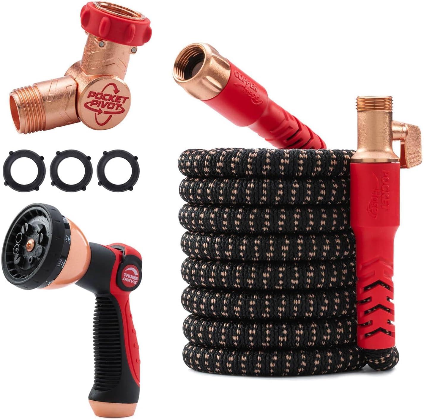 Pocket Hose vs. Pivot: Surprising Flex Compared!…SwivelWise (50FT | Anti-Burst)