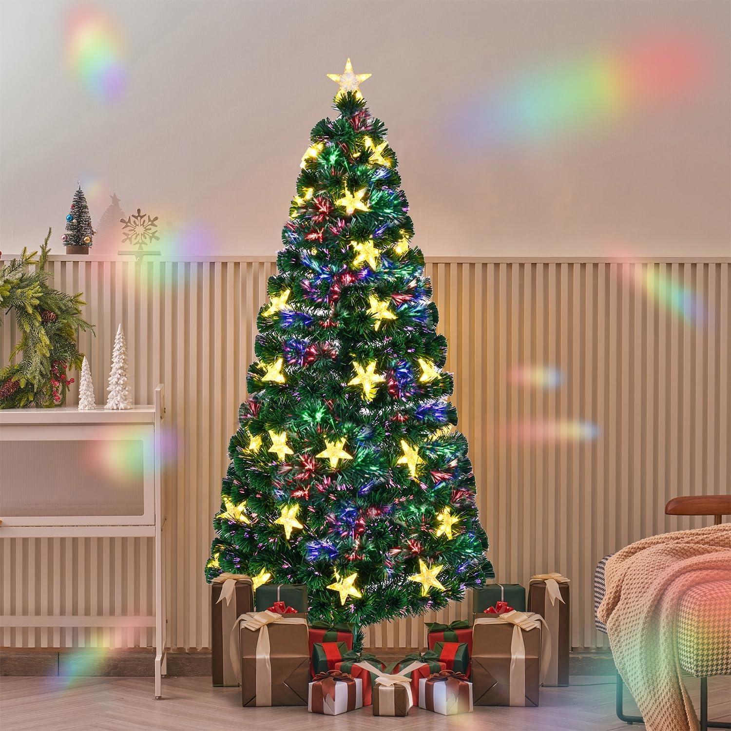 Juegoal Tree Showdown: Surprising Compared: Pre-Lit Fiber Xmas Green Lights