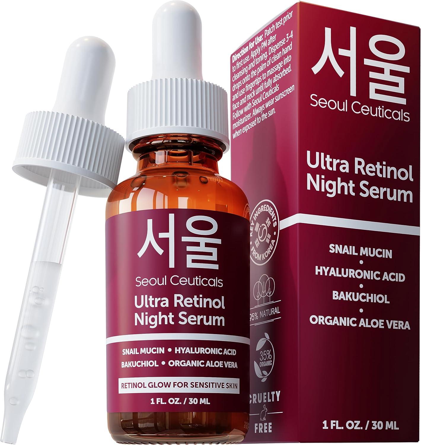 Surprising K Beauty Retinol vs. Snail Mucin for Sensitive Skin... 1oz Test!